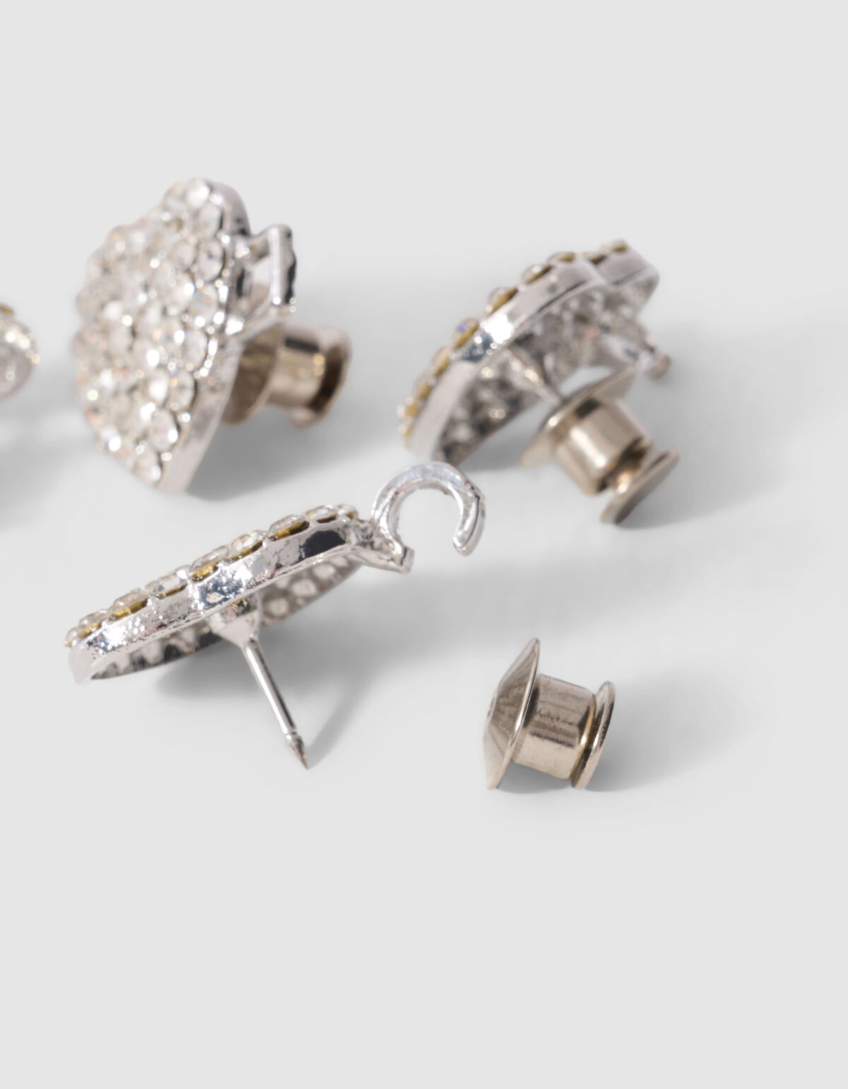 Strass Heart Jeans Pins Zilver SHOEBY ACCESSOIRES
