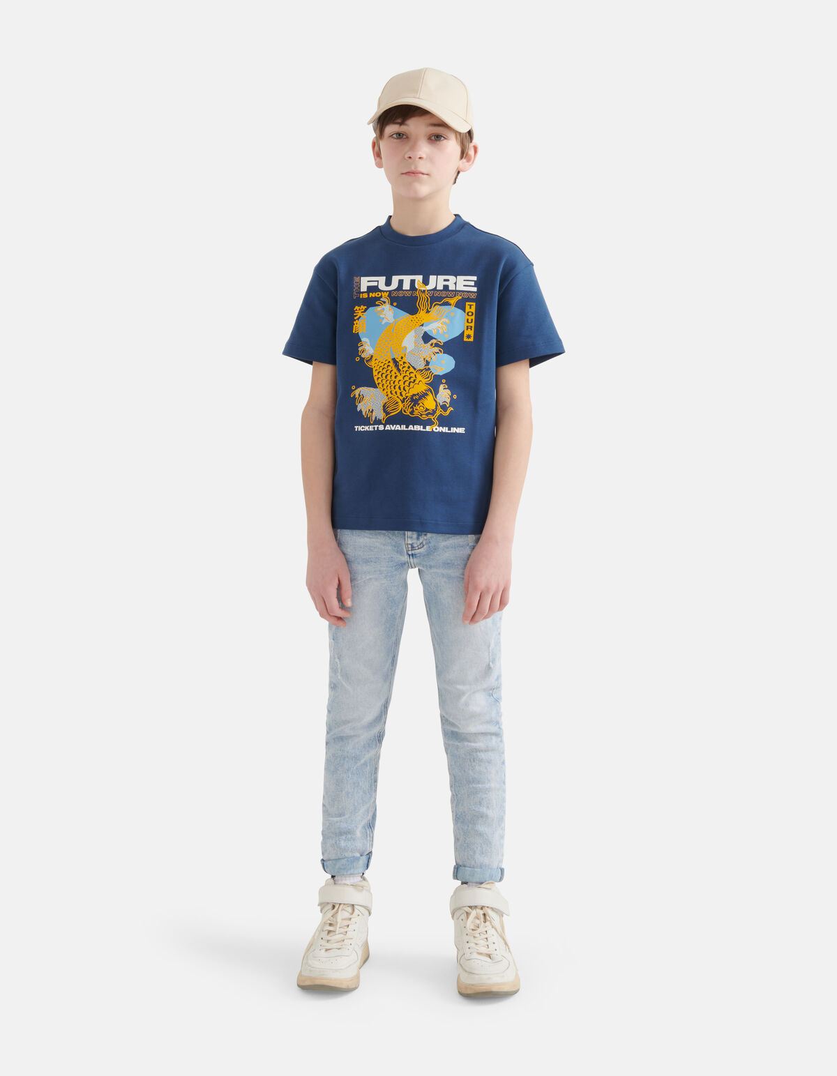 Artwork T-shirt Donkerblauw SHOEBY BOYS