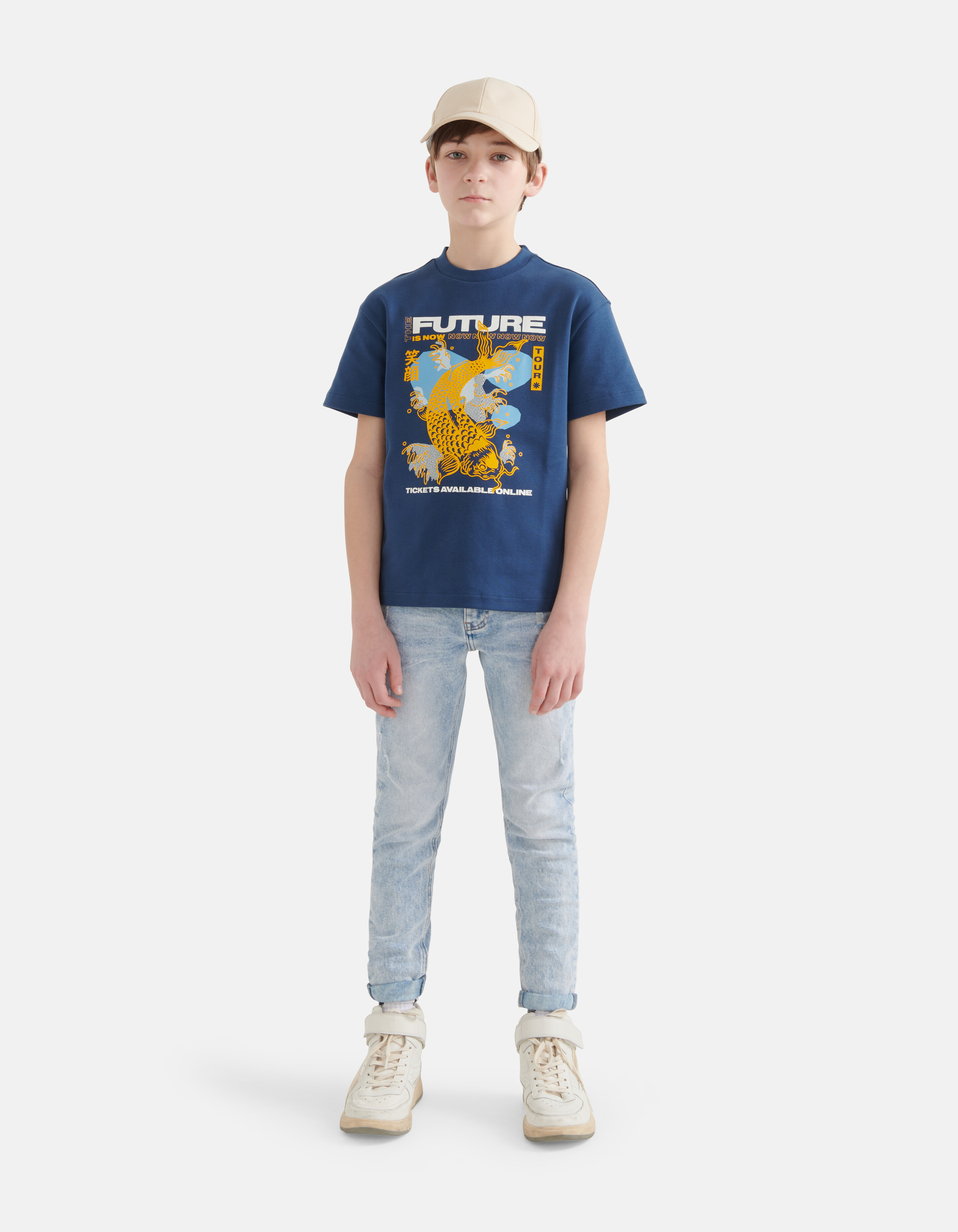 Artwork T-shirt Donkerblauw SHOEBY BOYS