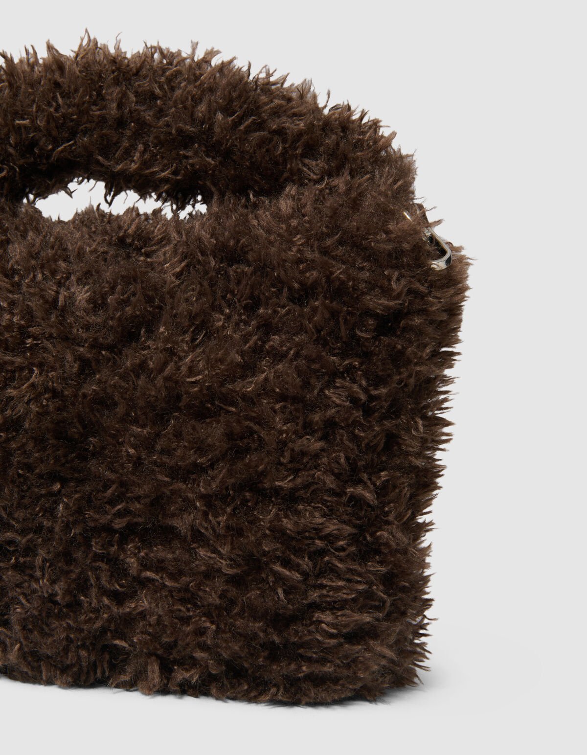 Fluffy Fur Tas Donkerbruin SHOEBY ACCESSOIRES