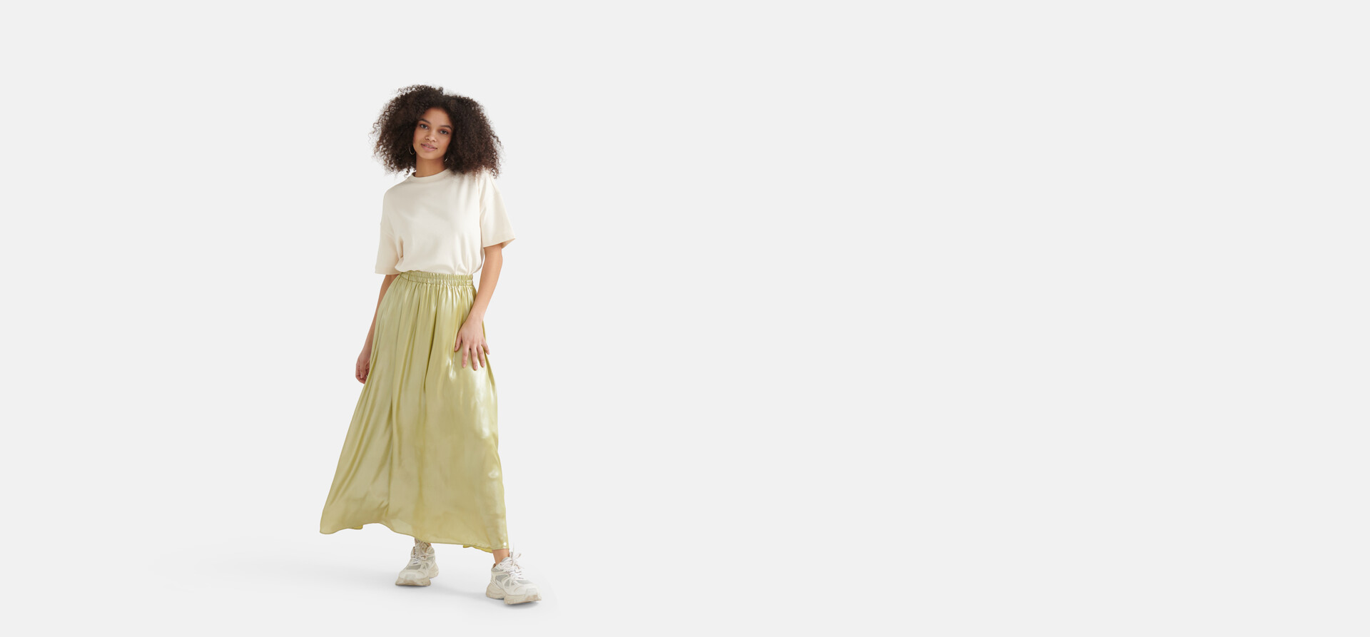 Coated Rok Limoengroen SHOEBY WOMEN