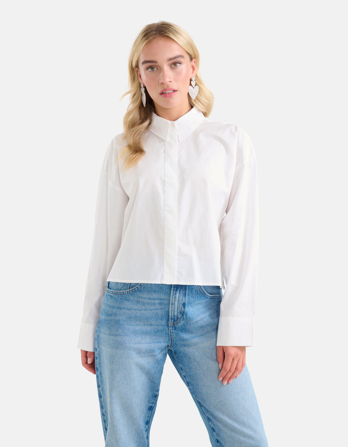 Cropped Blouse Wit SHOEBY WOMEN