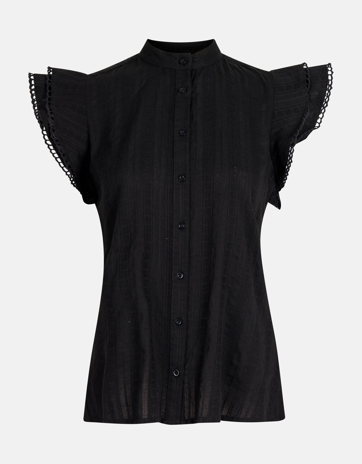 Geborduurde Top Zwart SHOEBY WOMEN