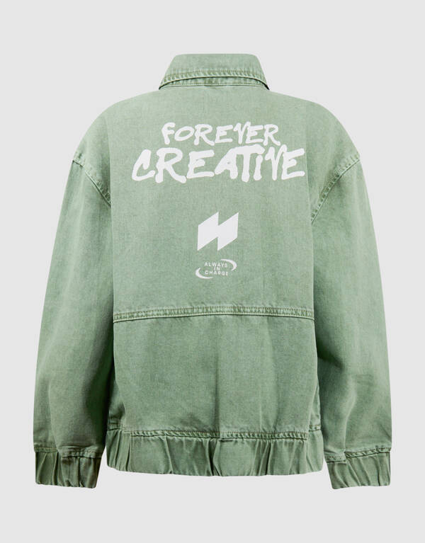 Creative Artwork Bomber Jack Lichtgroen SHOEBY BOYS