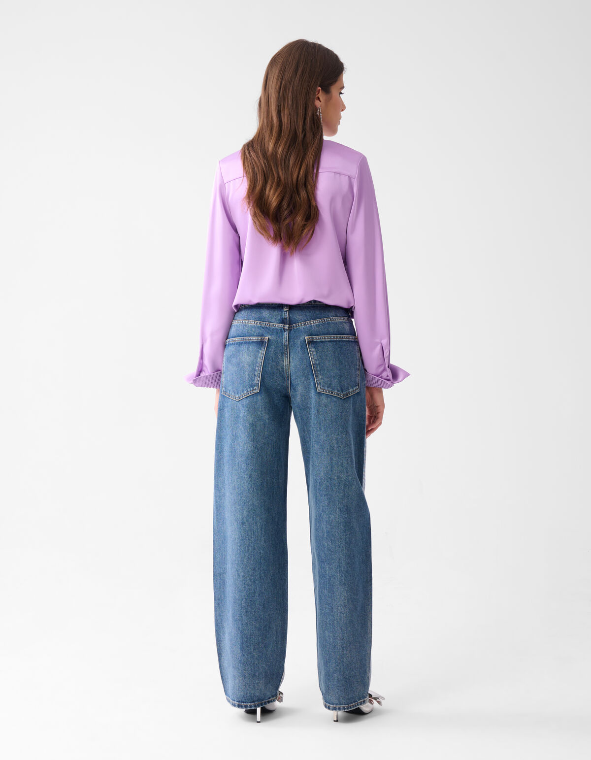 Foil Barrel Fit Jeans Mediumstone SHOEBY WOMEN