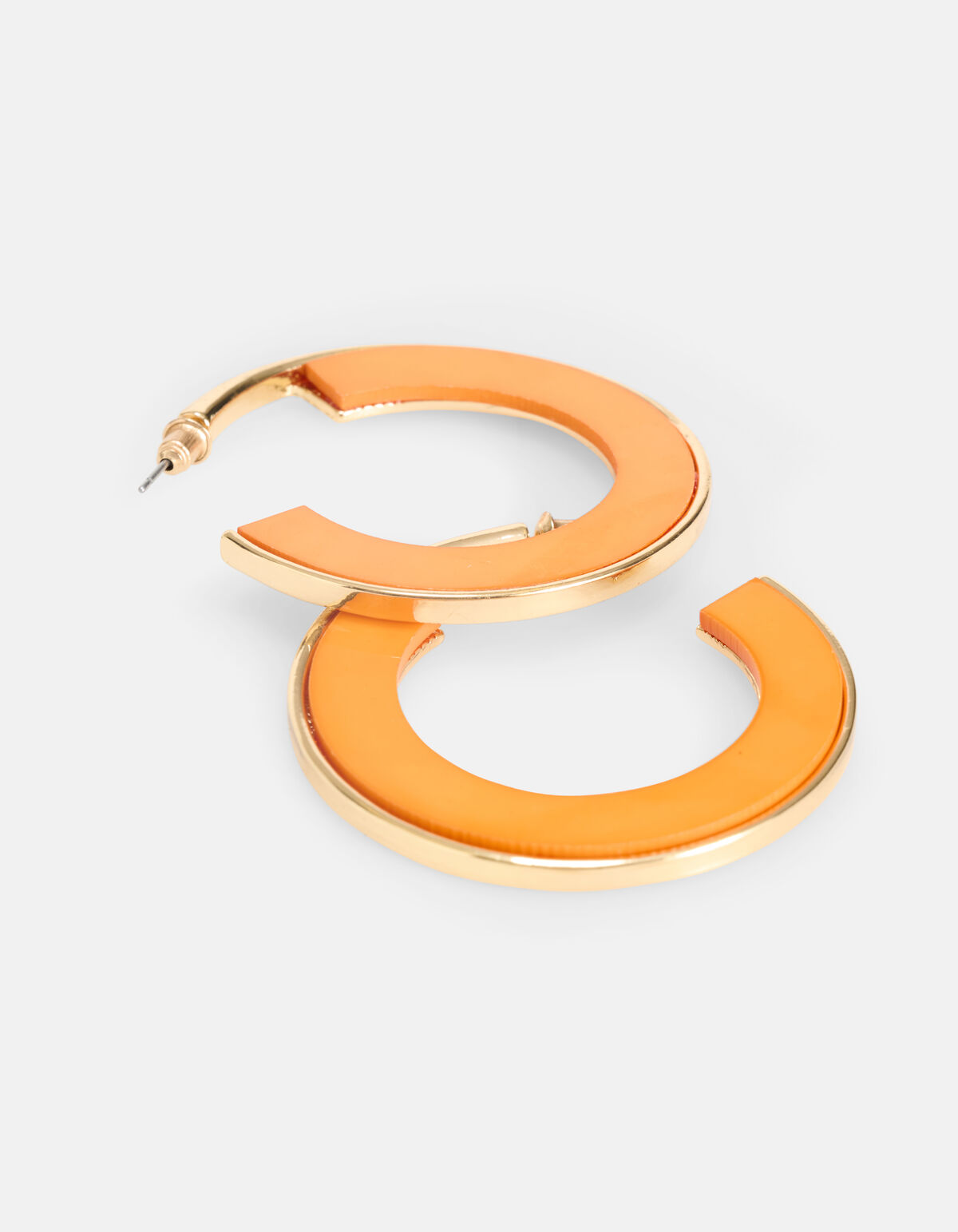 Round Orange Oorbellen SHOEBY ACCESSOIRES