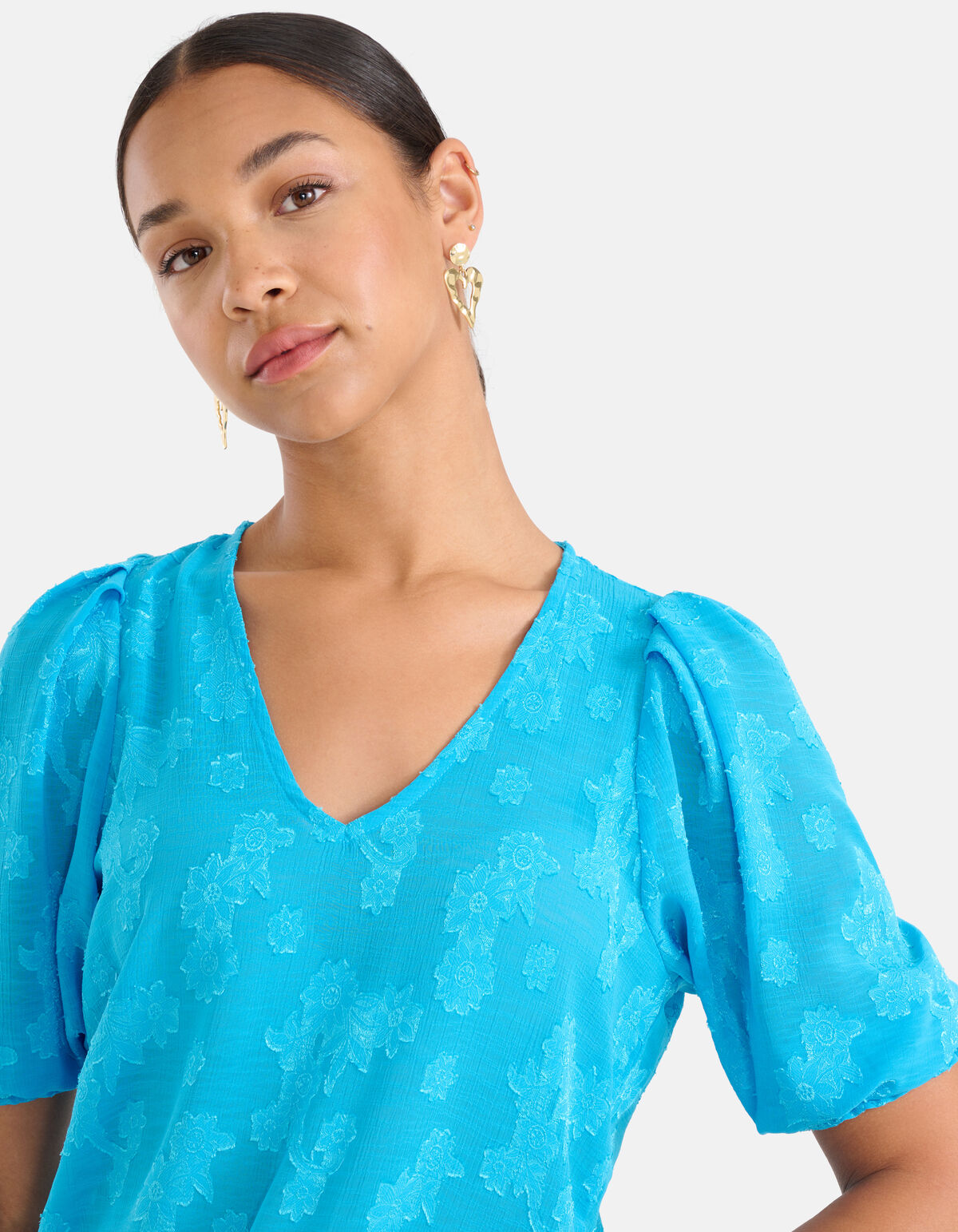 Chiffon Top Blauw SHOEBY WOMEN