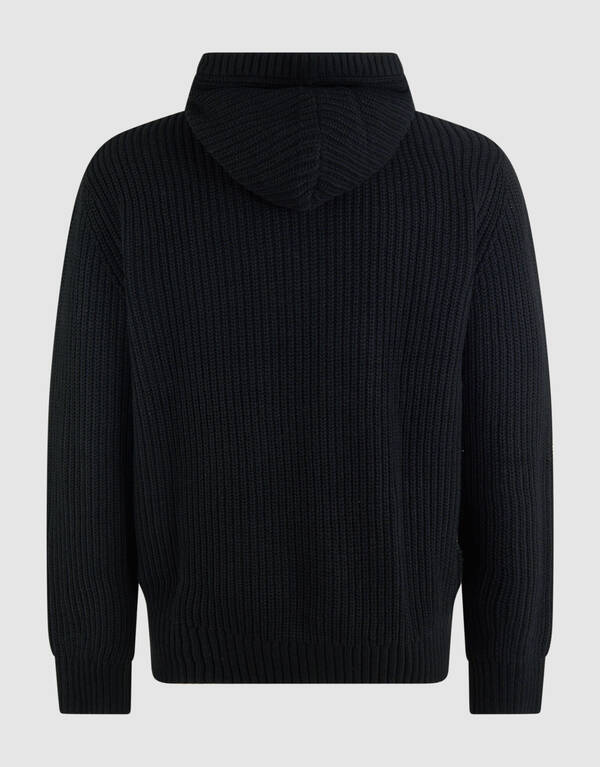 Gebreide Hoodie Zwart SHOEBY MEN