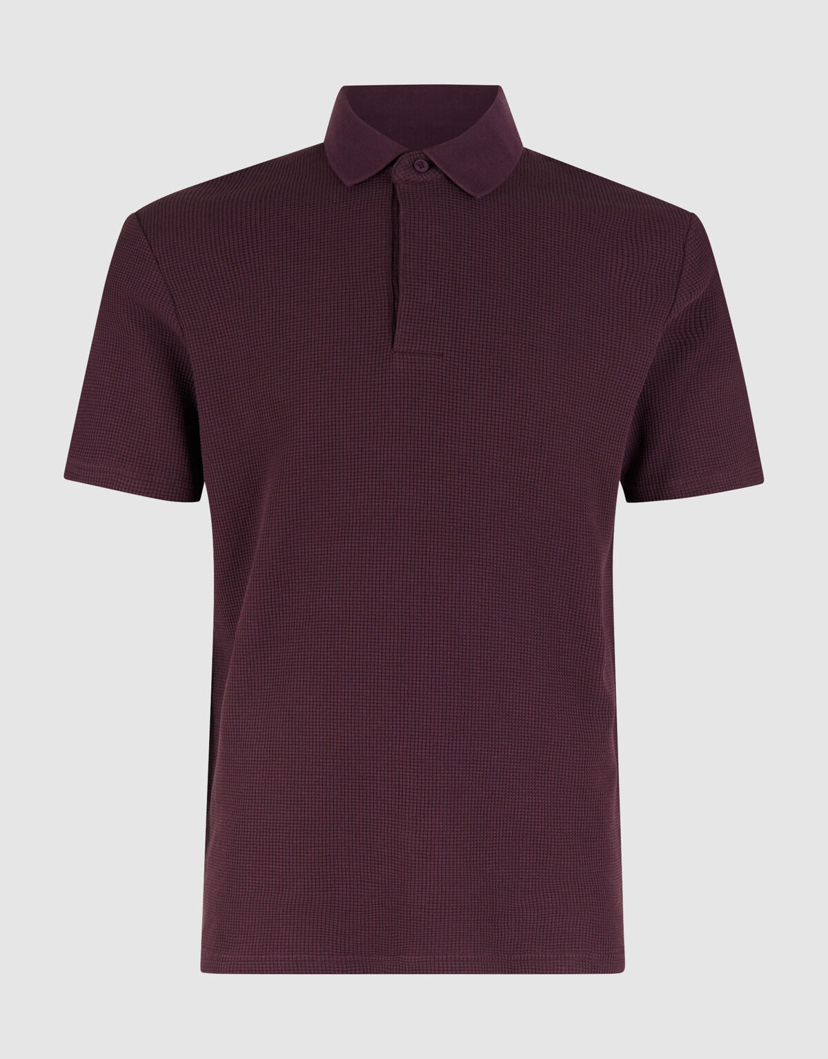 Structuur Polo Donkerrood SHOEBY MEN