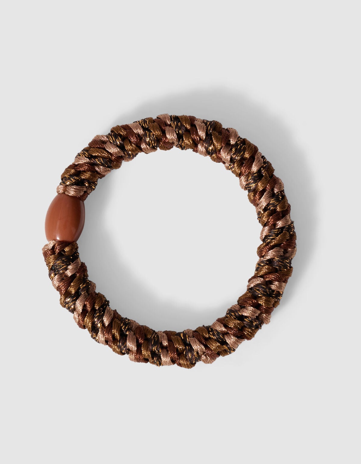 Lurex Haarelastiek Donkerbruin SHOEBY ACCESSOIRES