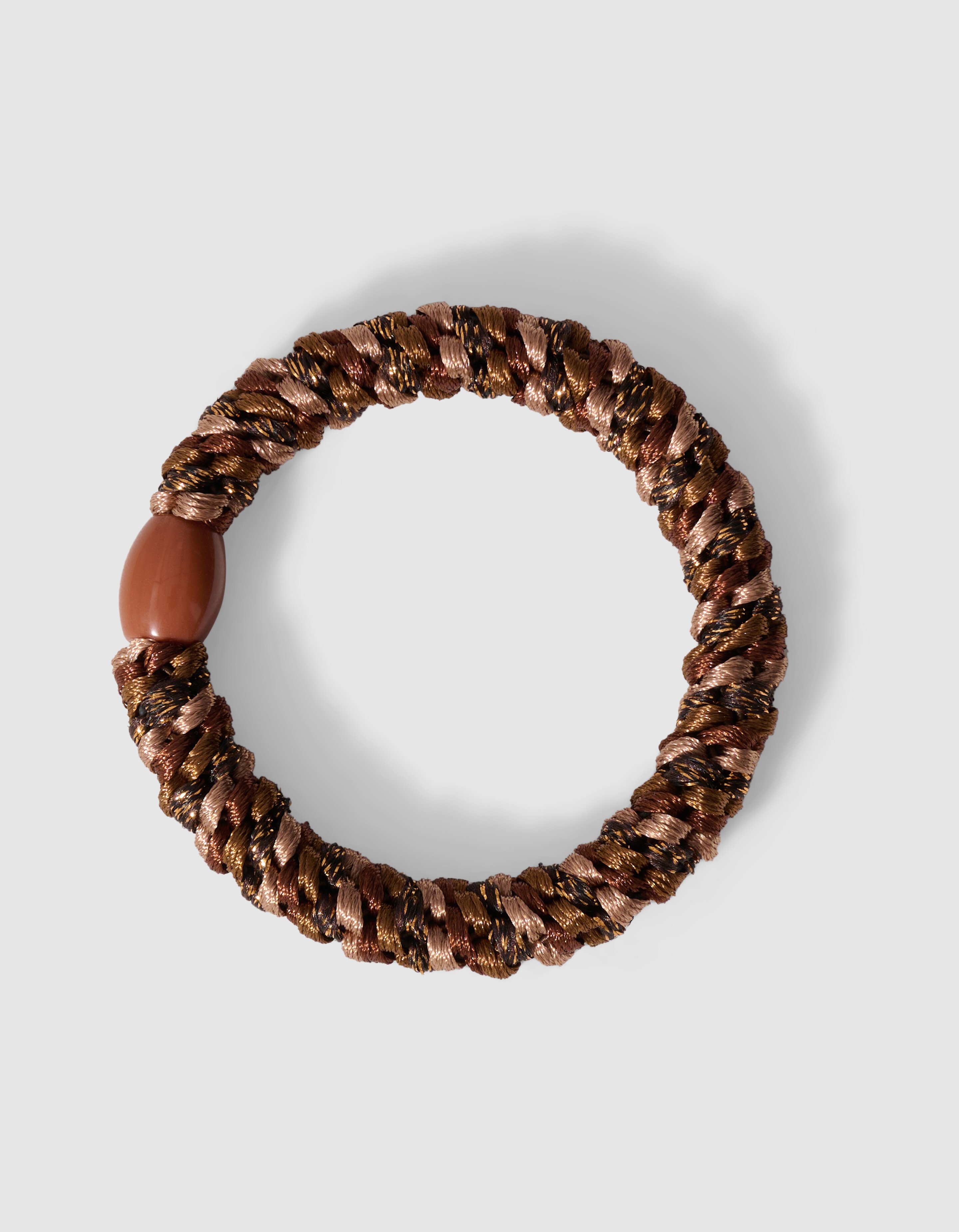 Lurex Haarelastiek Donkerbruin SHOEBY ACCESSOIRES