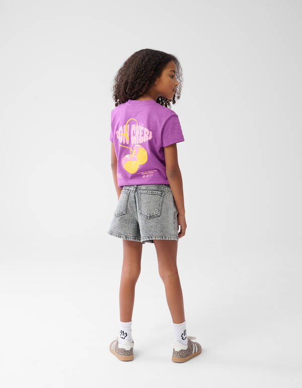 Strass Denim Short Grijs SHOEBY GIRLS