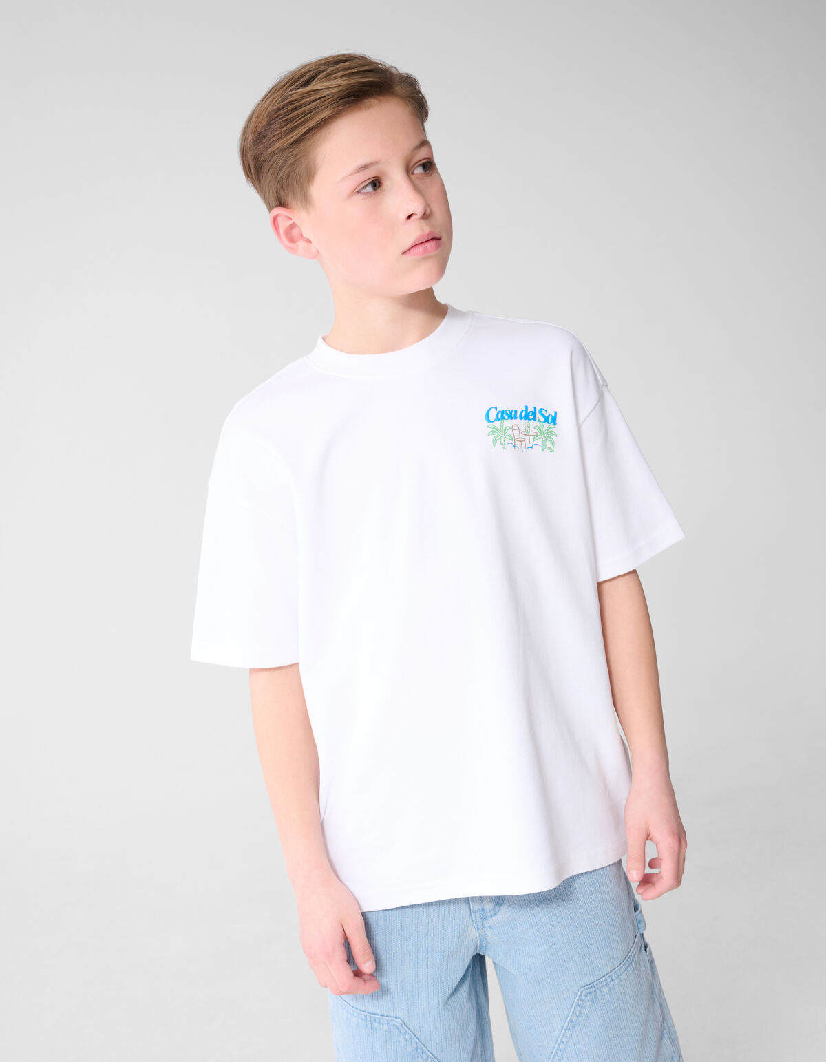 Casa Del Sol Artwork T-shirt Wit SHOEBY BOYS