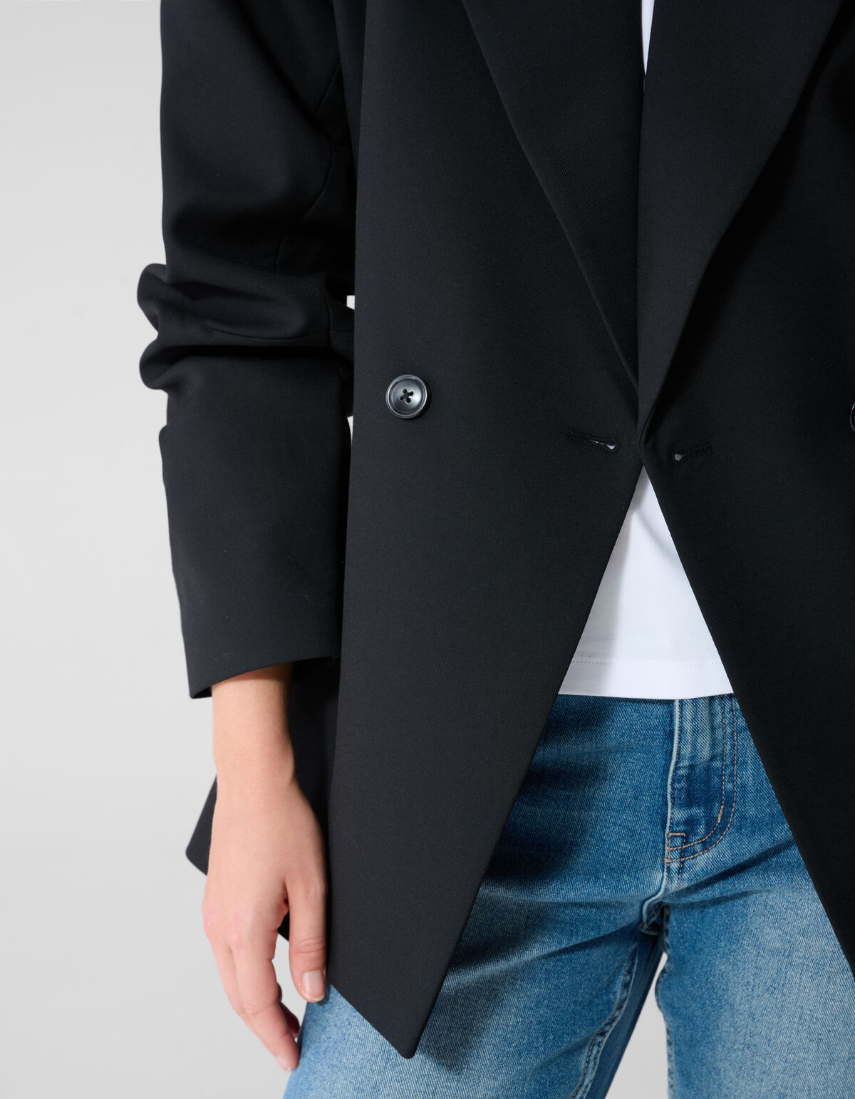 Oversized Shoulder Blazer Zwart By Lonneke SHOEBY WOMEN