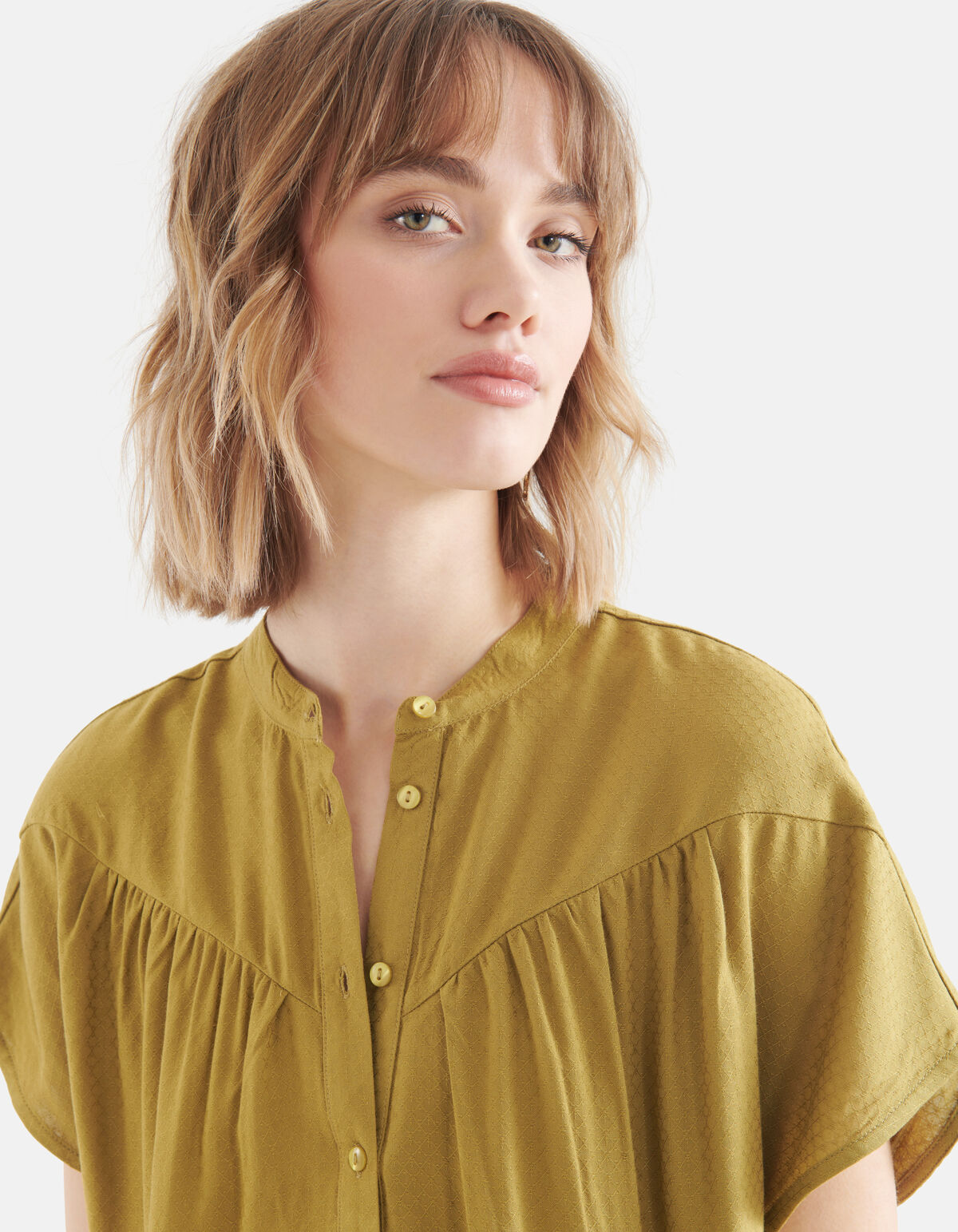 Relaxed Fit Top Groen SHOEBY WOMEN