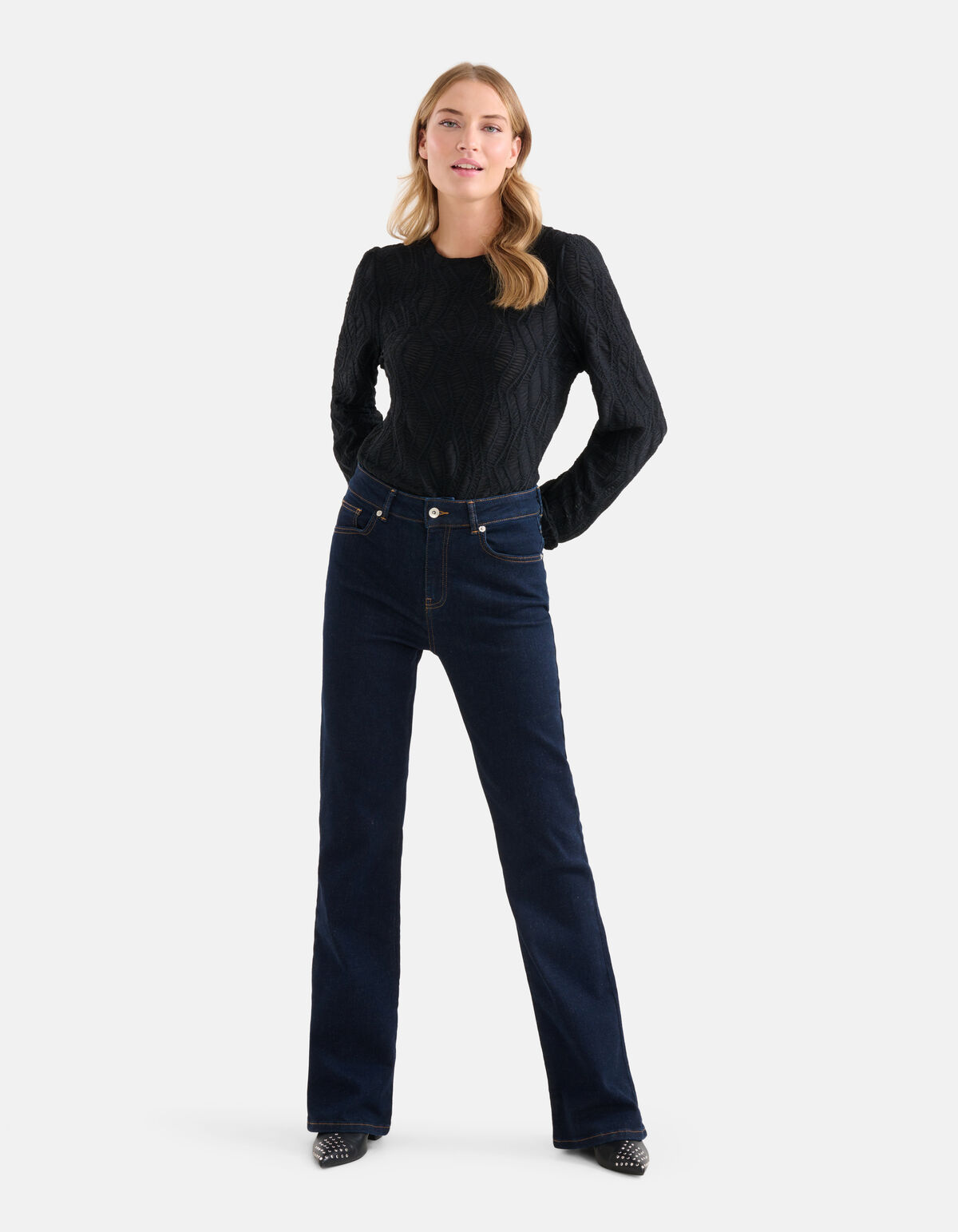 Flared Dark Denim Jeans SHOEBY WOMEN