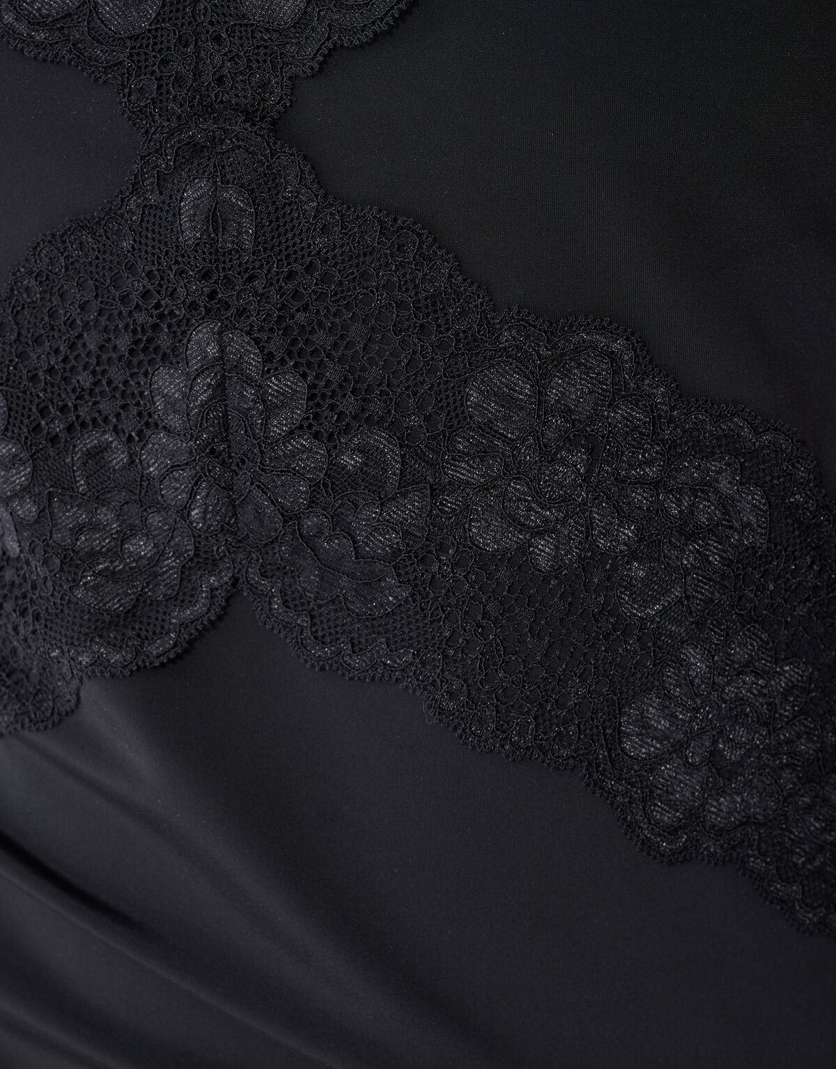 Kanten Singlet Top Zwart SHOEBY WOMEN