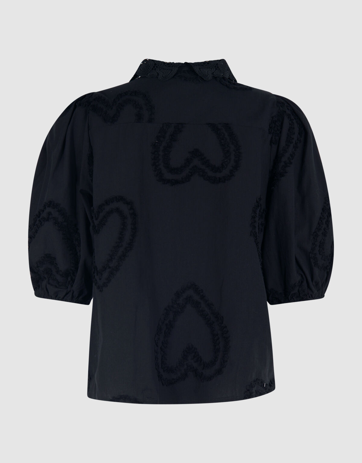 Puff Heart Top Zwart SHOEBY WOMEN