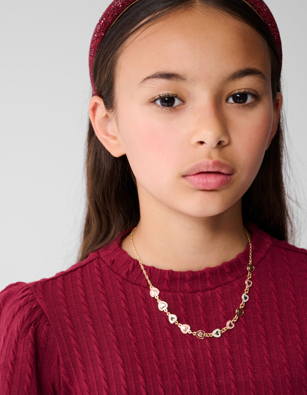 Peplum Top Donkerrood SHOEBY GIRLS