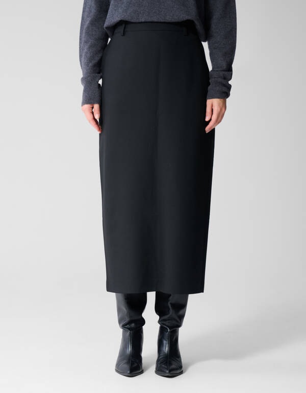 Pencil Maxi Rok Zwart By Lonneke SHOEBY WOMEN