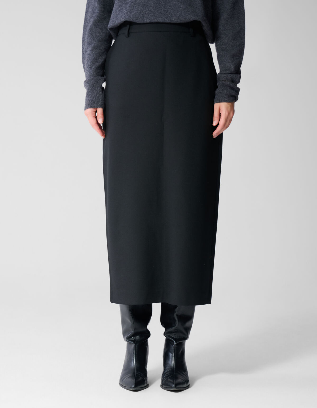 Pencil Maxi Rok Zwart By Lonneke SHOEBY WOMEN