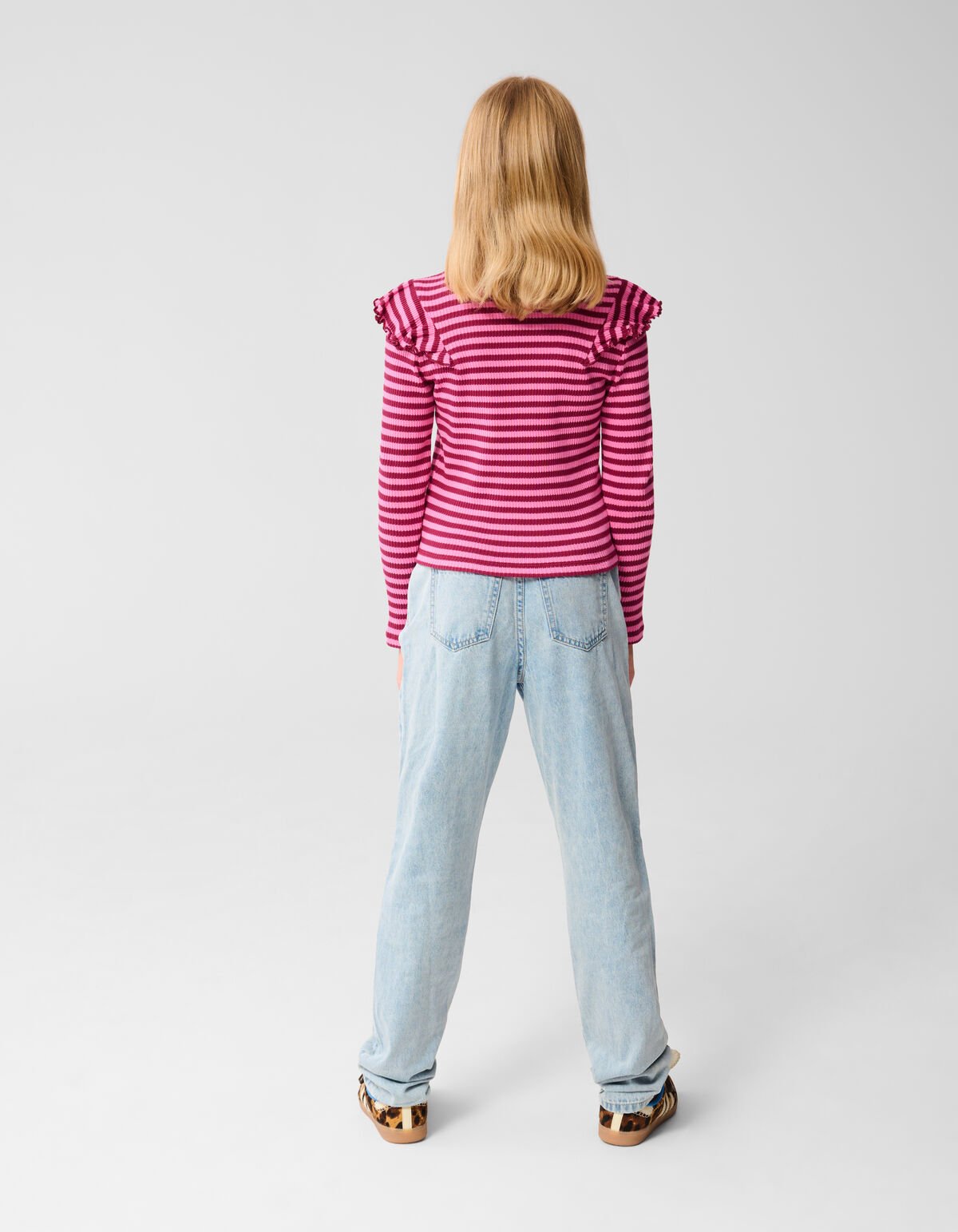 Fun Embroidery Denim Bleached SHOEBY GIRLS