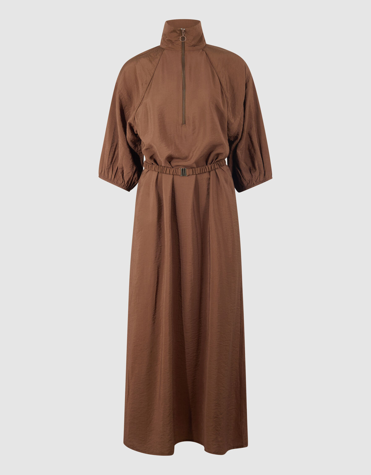 Sporty Tracksuit Maxi Jurk Bruin SHOEBY WOMEN