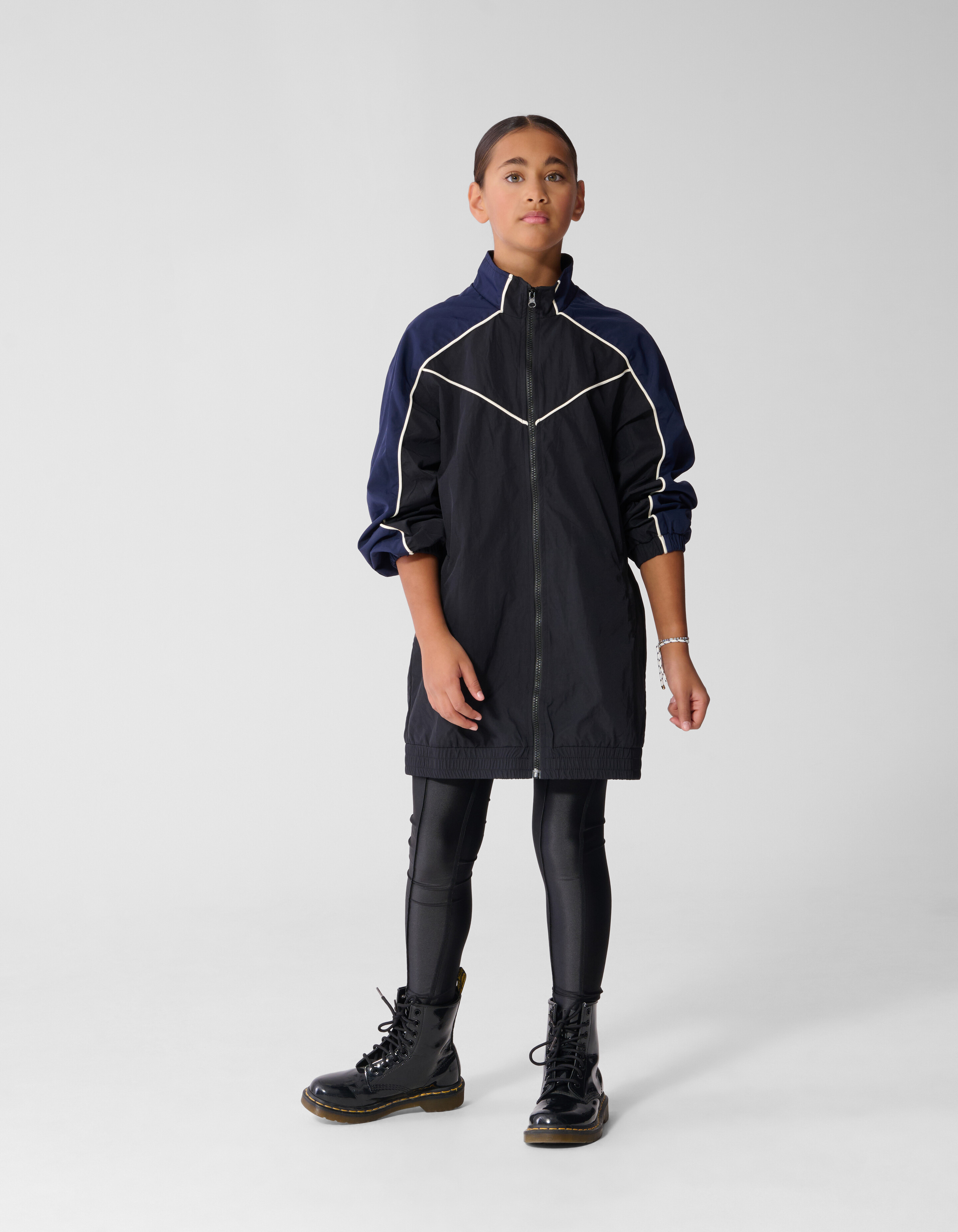 Relaxed Fit Tech Jurk Donkerblauw/Zwart SHOEBY GIRLS