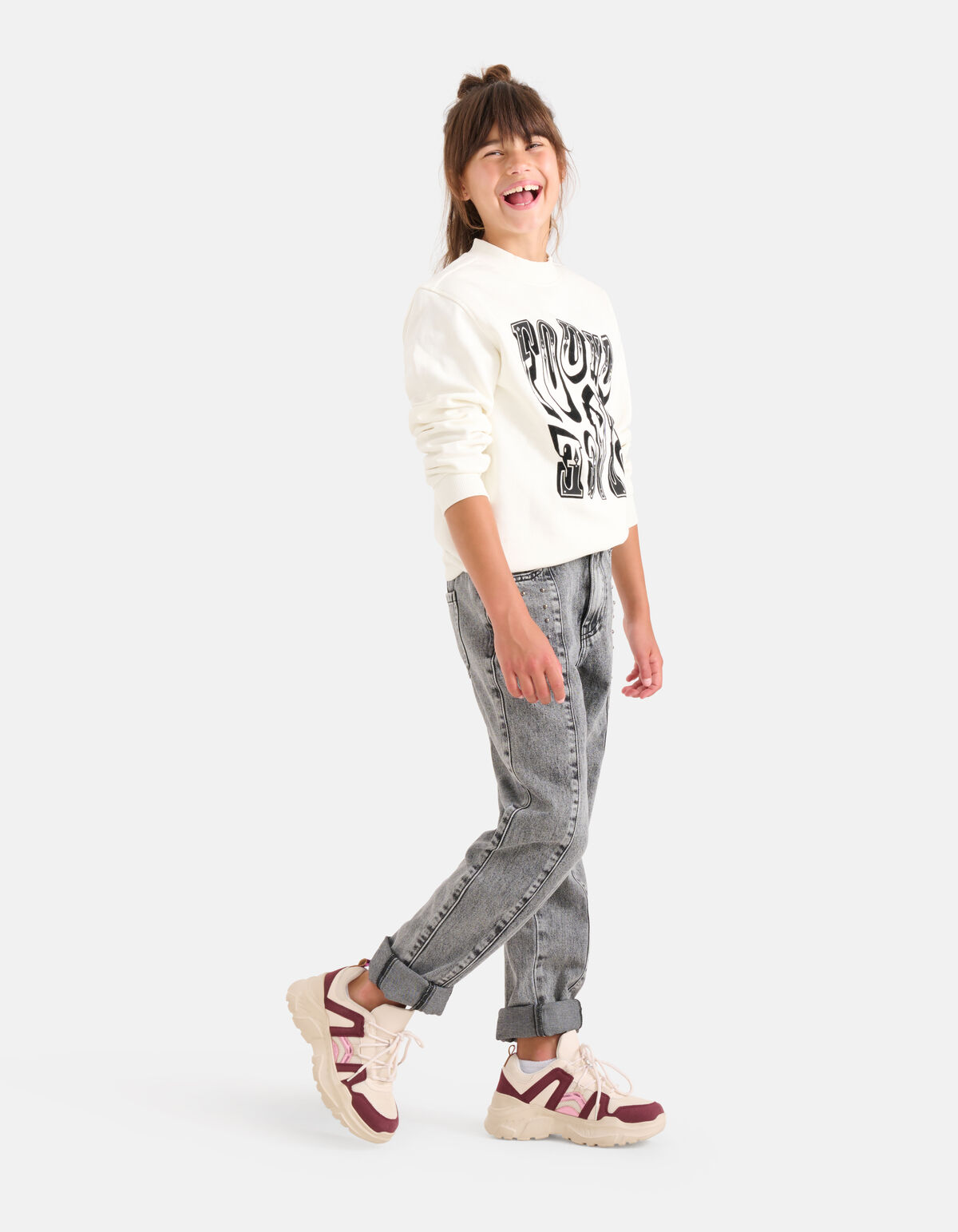 Western Sweater Gebroken Wit SHOEBY GIRLS