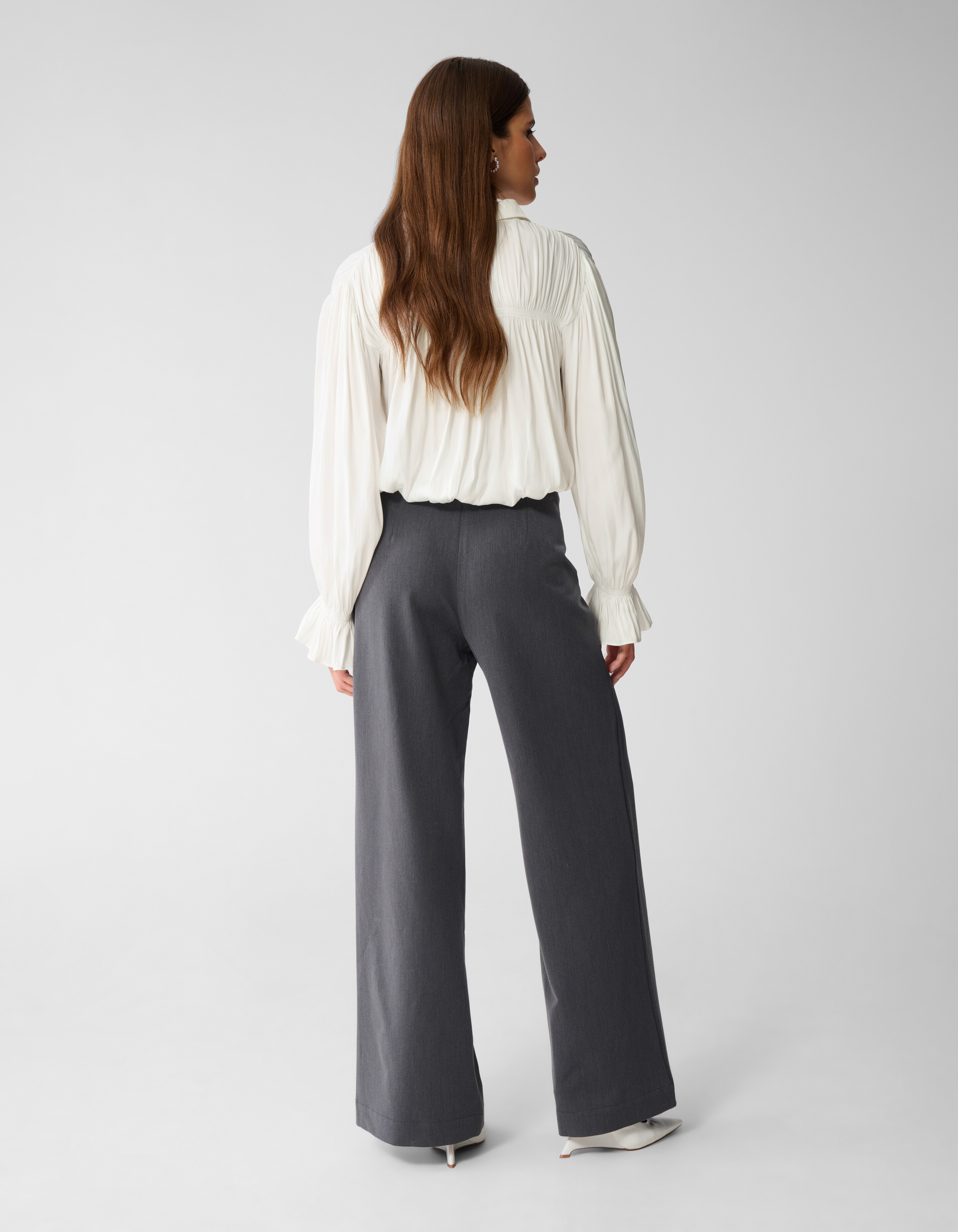 Wide Leg Pantalon Donkergrijs By Mieke SHOEBY WOMEN