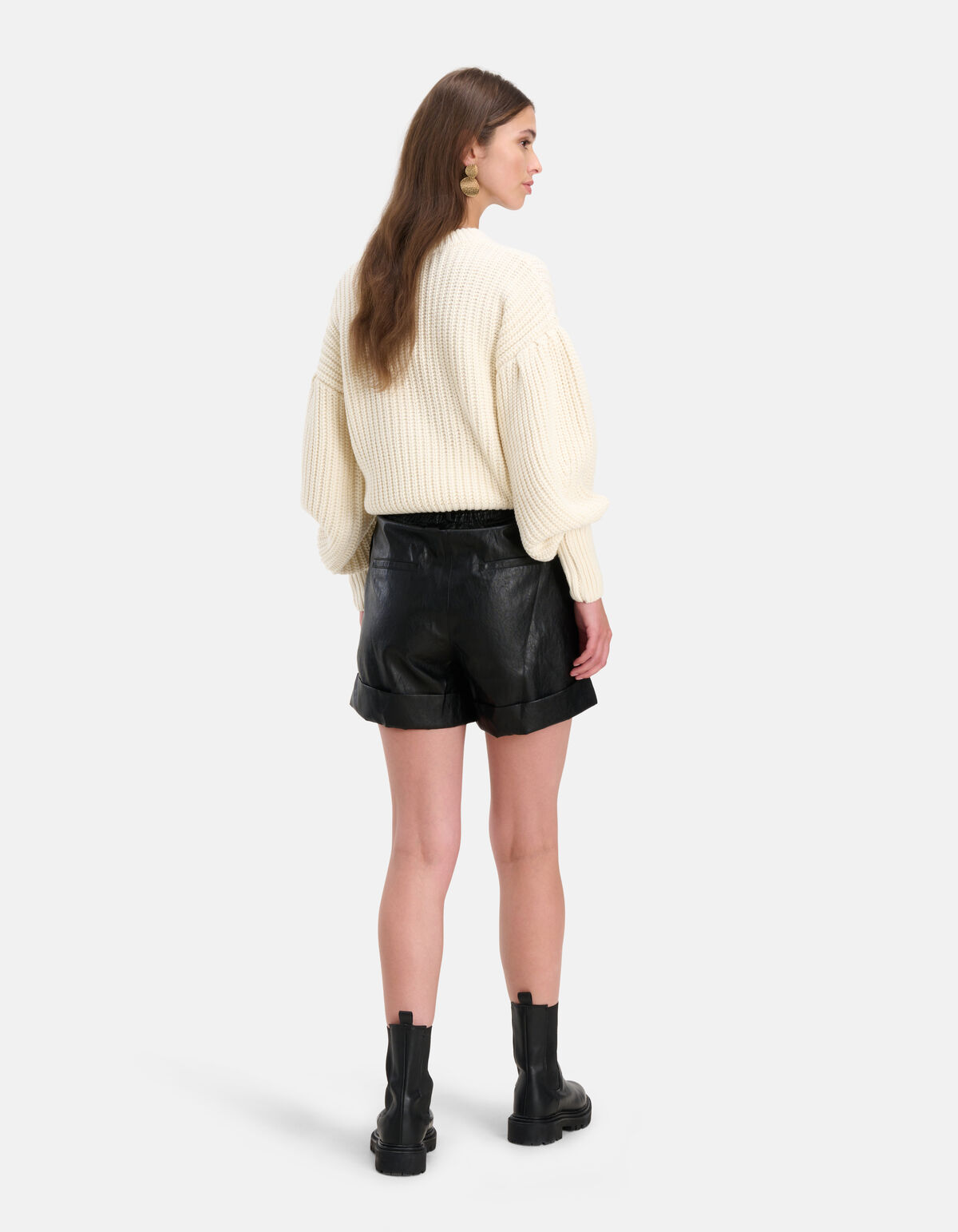 Grof Gebreide Trui Gebroken Wit SHOEBY WOMEN