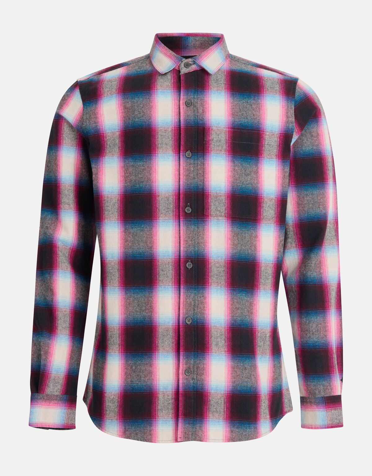 Fluor Ruiten Overhemd Roze SHOEBY MEN