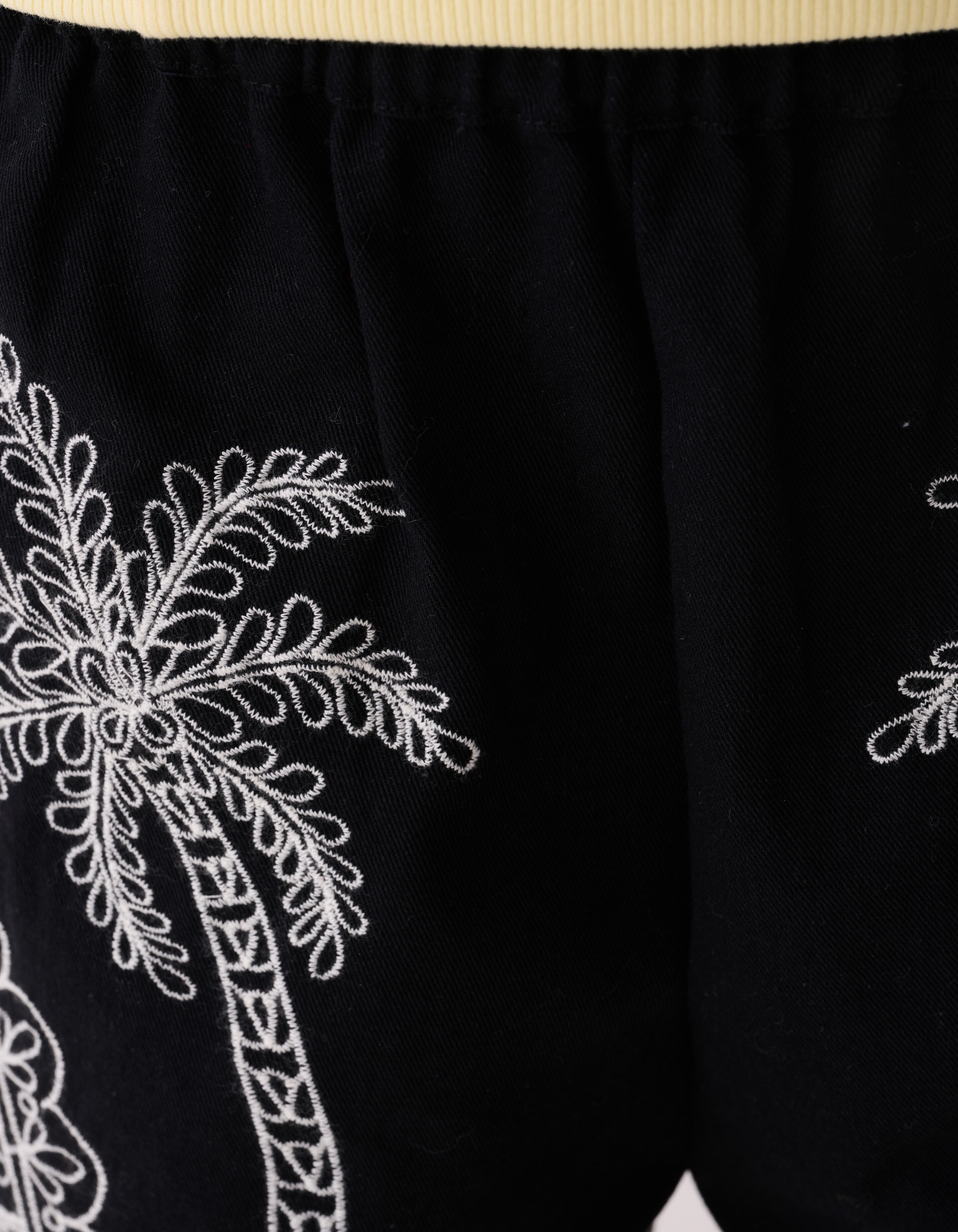 Palm Embroidery Short Zwart SHOEBY GIRLS