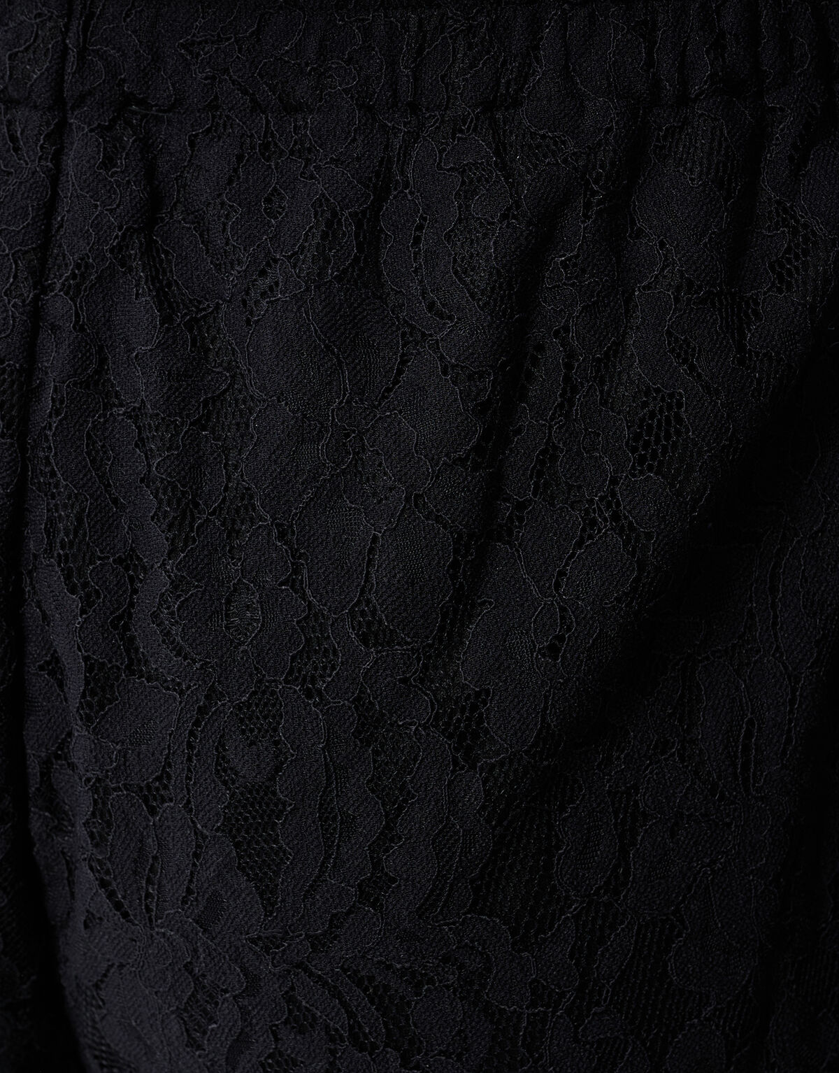 Kanten Wide Leg Broek Zwart SHOEBY WOMEN