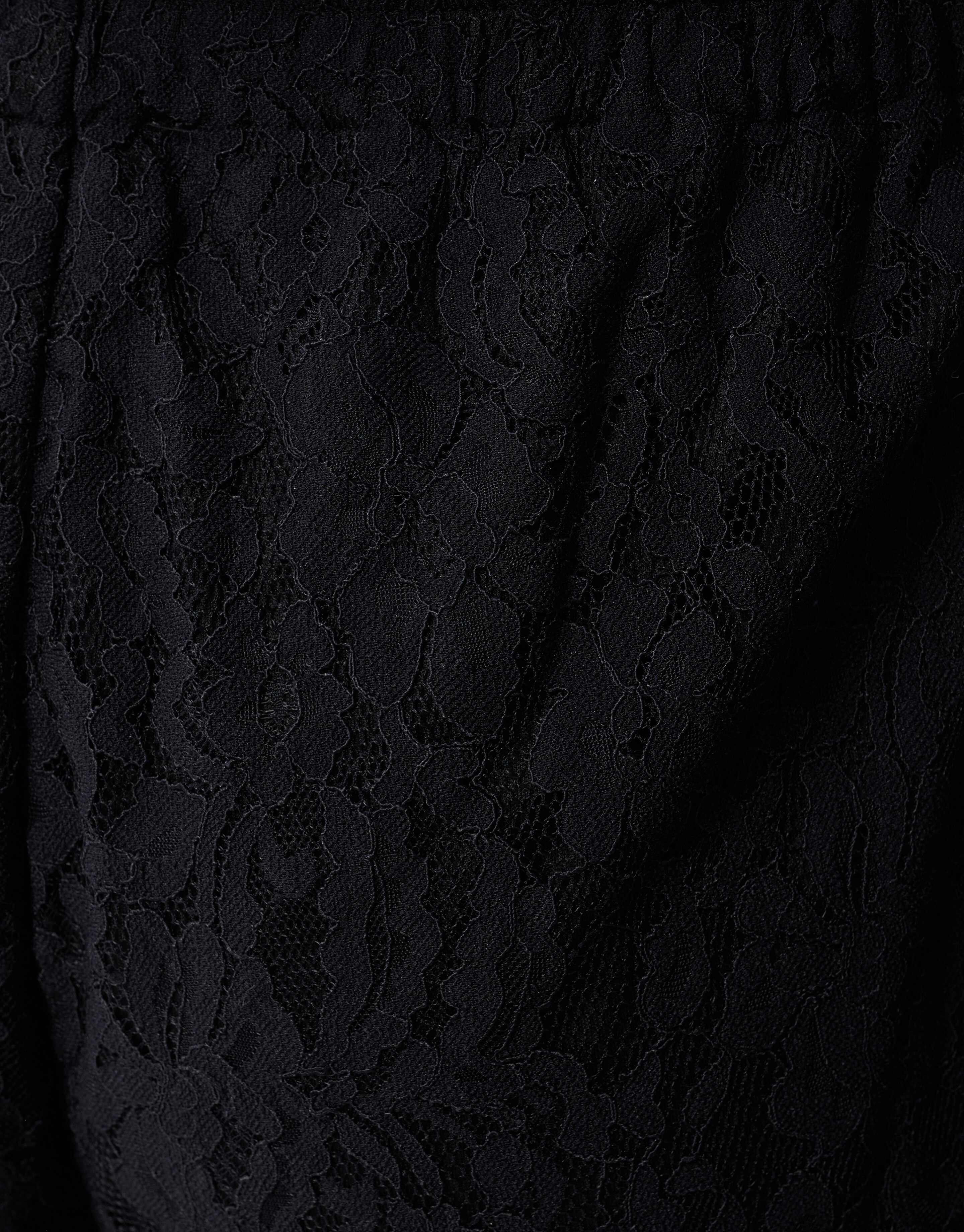 Kanten Wide Leg Broek Zwart SHOEBY WOMEN