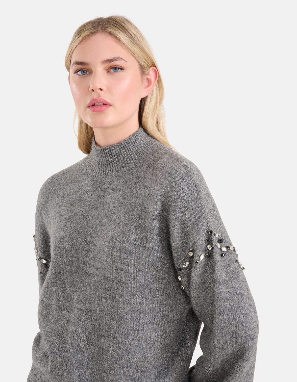 Studs Trui Donkergrijs SHOEBY WOMEN