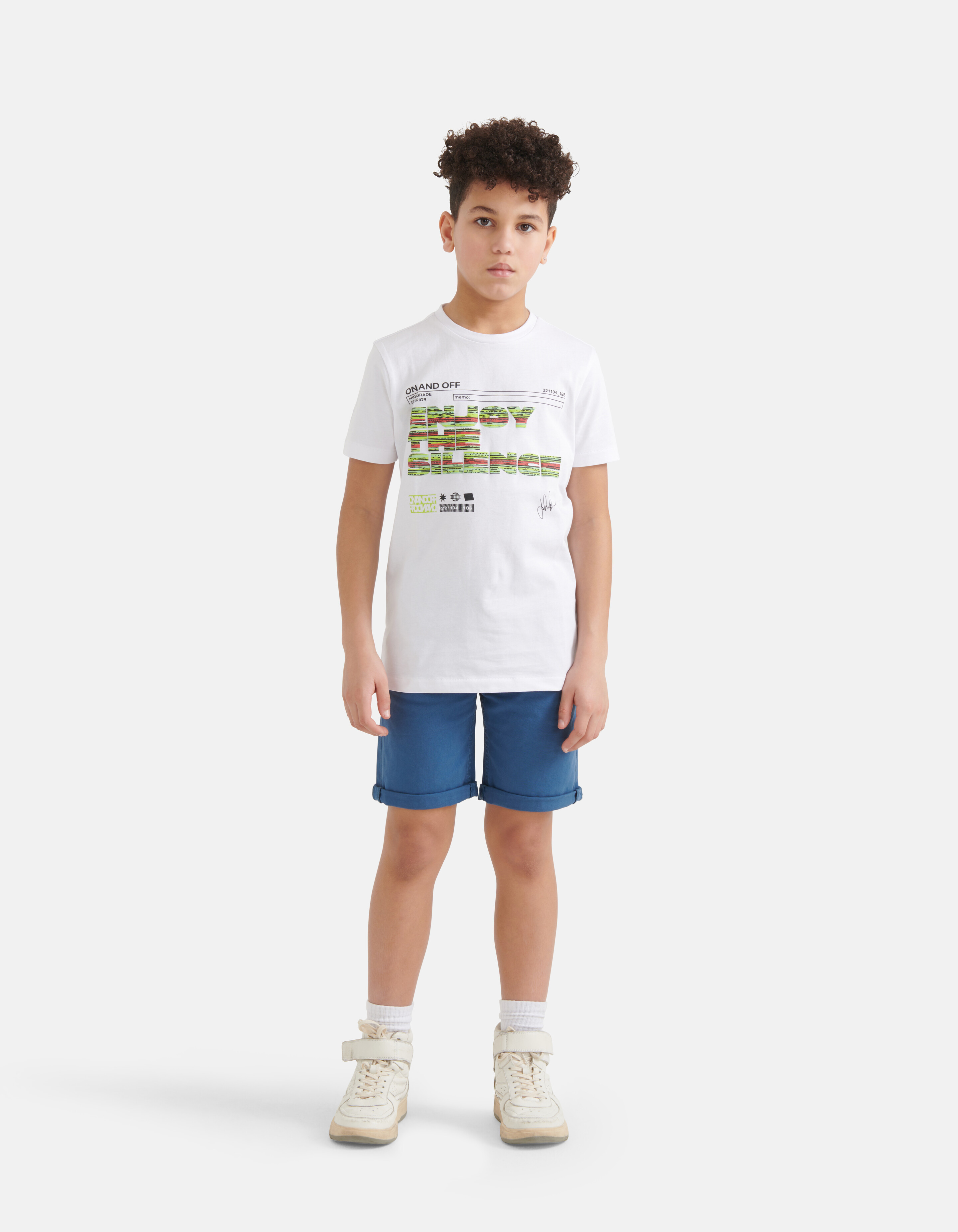 Casual Twill Short Blauw SHOEBY BOYS