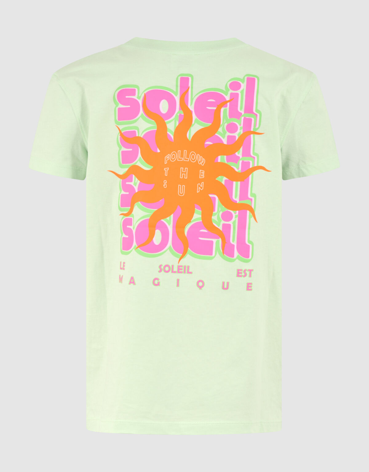 Soleil Artwork T-shirt Lichtgroen SHOEBY GIRLS
