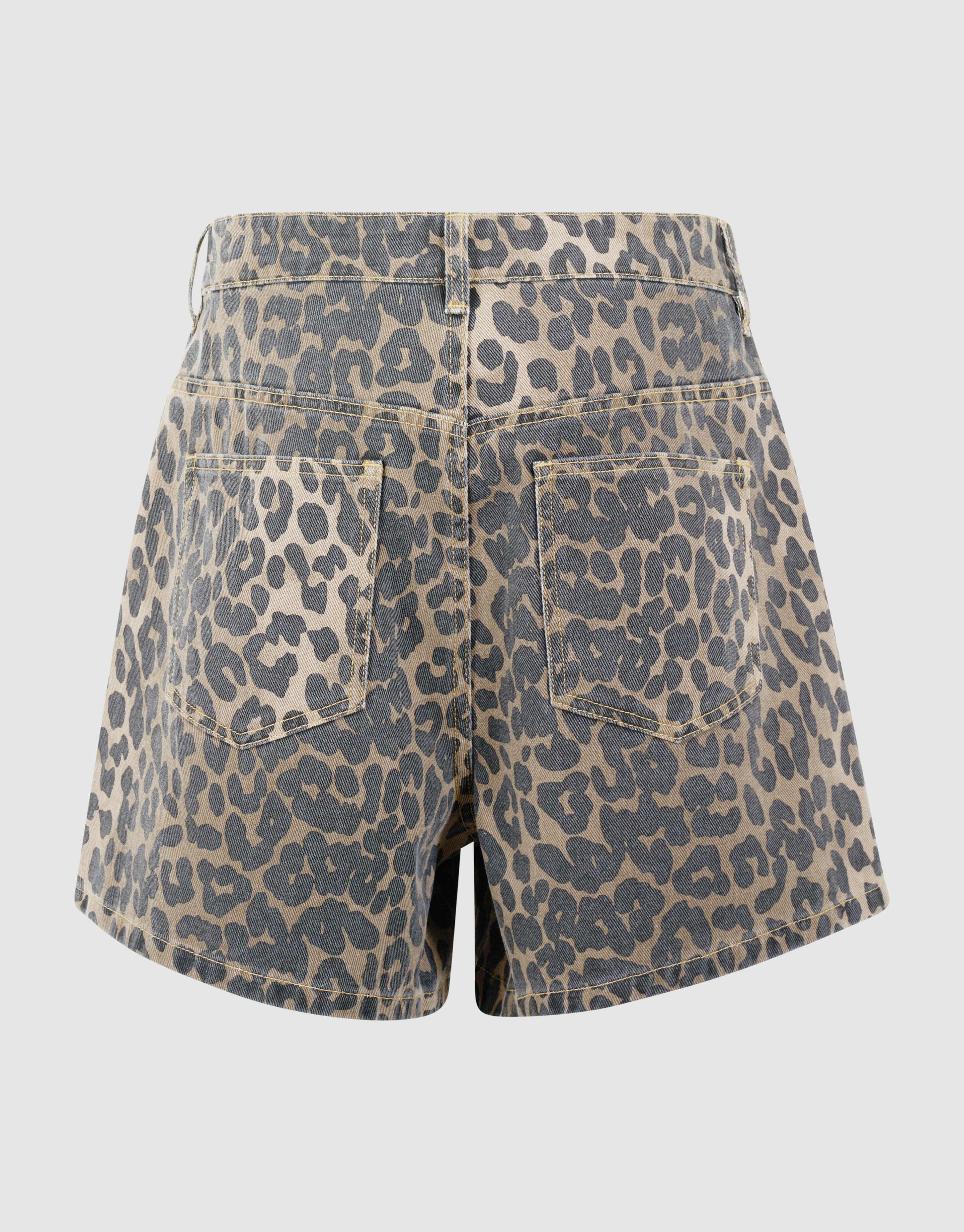 Leopard Denim Short Bruin SHOEBY WOMEN