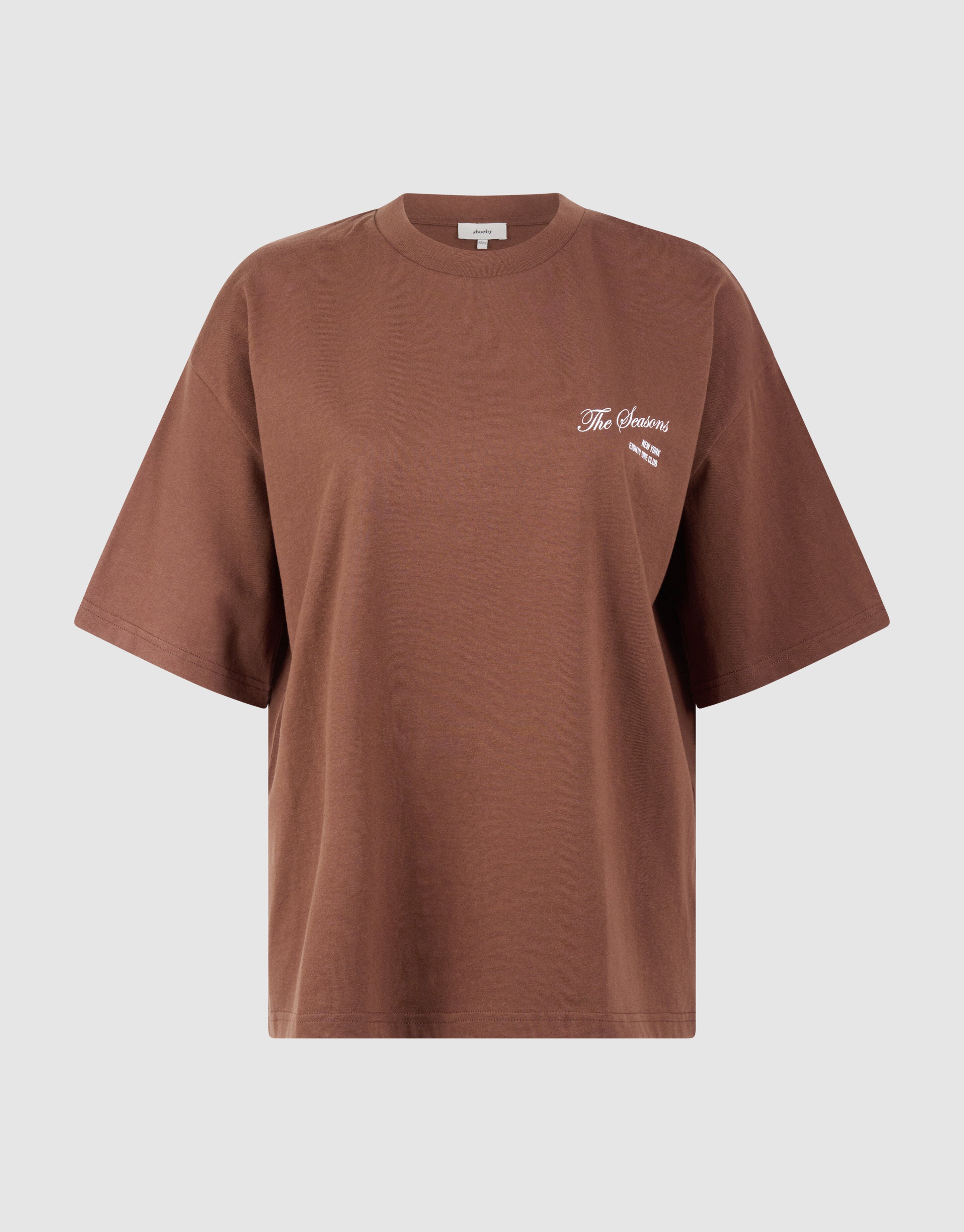 Seasons Artwork T-shirt Bruin SHOEBY WOMEN