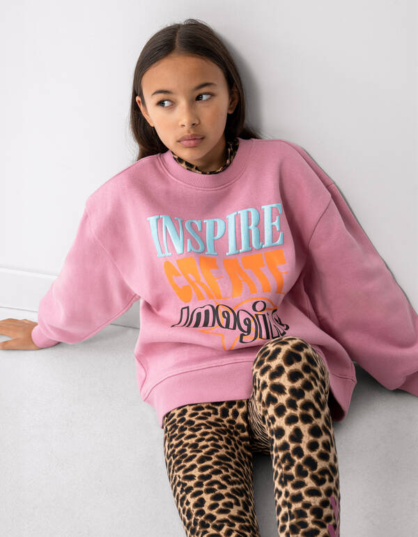 Inspire Artwork Sweater Roze SHOEBY GIRLS