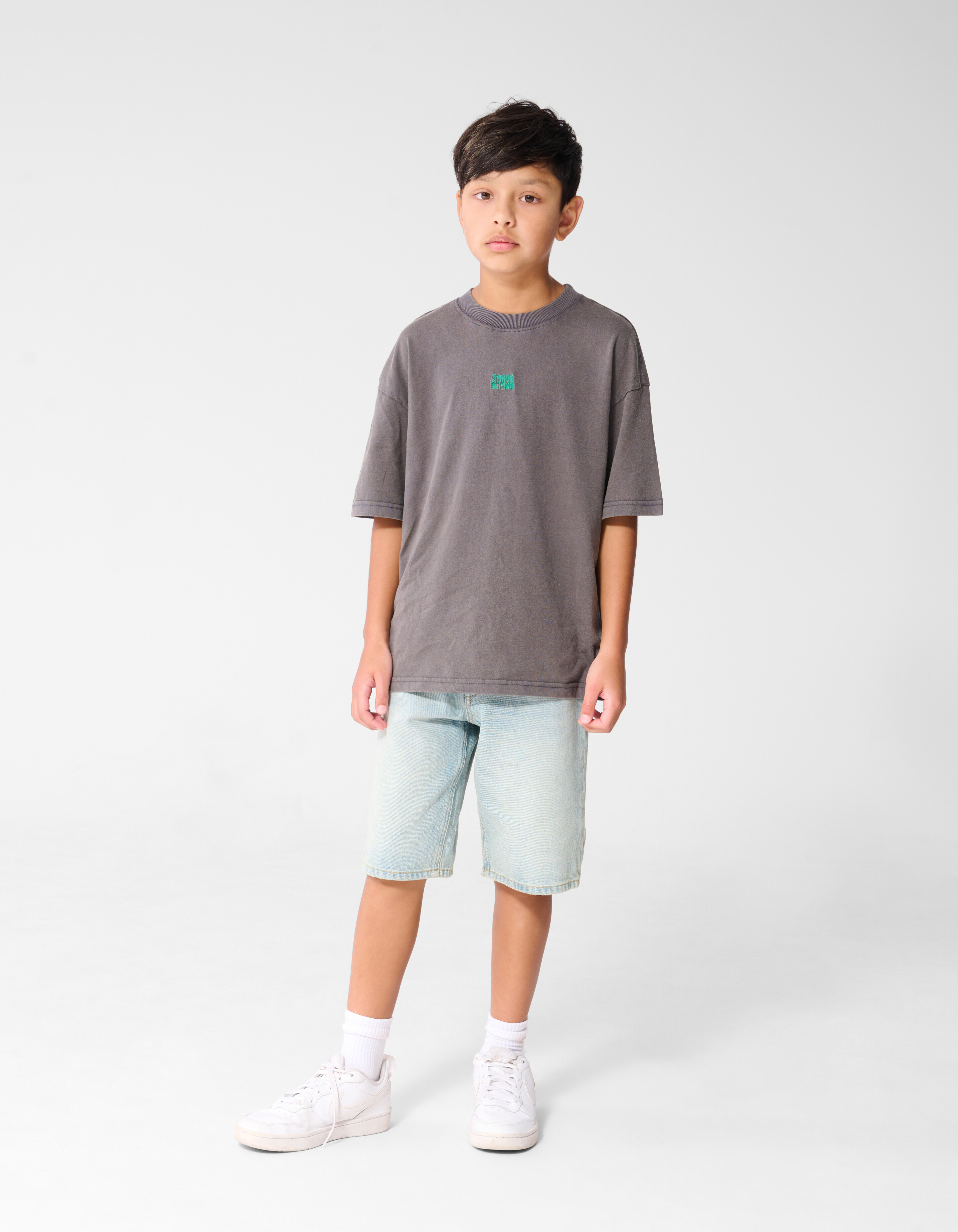 Brasil Artwork T-shirt Donkergrijs SHOEBY BOYS