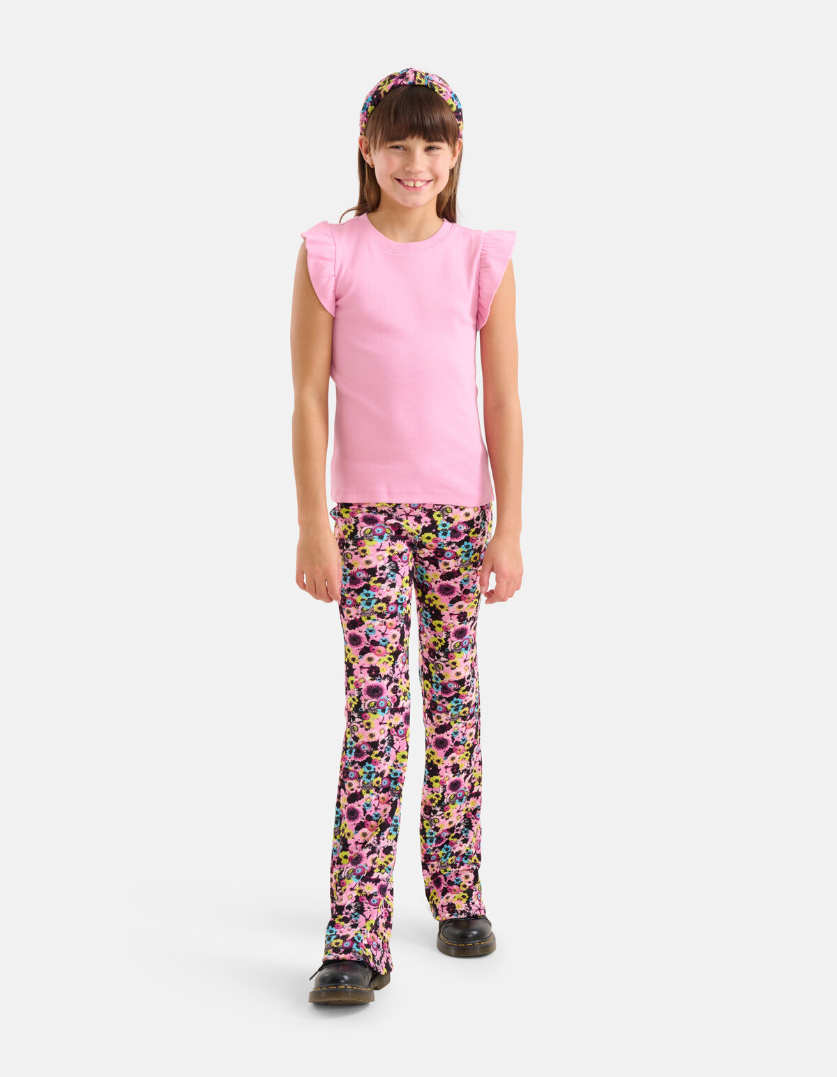 Printed Rib Flared Legging SHOEBY GIRLS