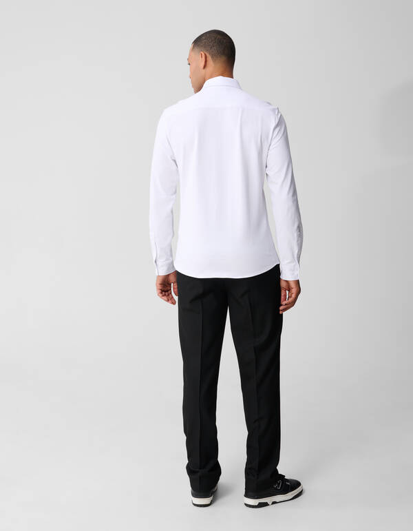 Jersey Overhemd Wit SHOEBY MEN