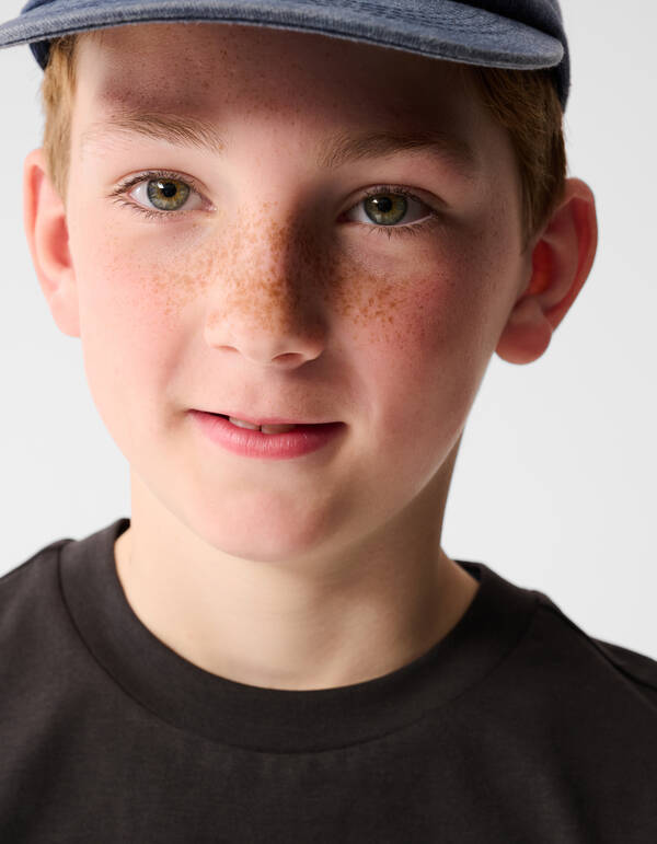 Holiday Artwork T-shirt Donkergrijs SHOEBY BOYS