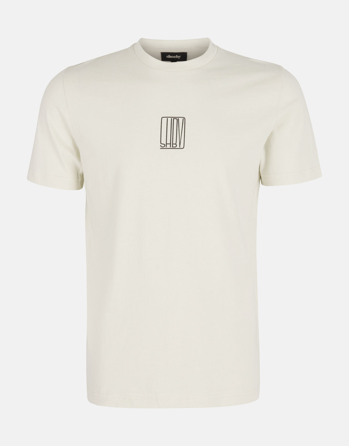 Tekst T-shirt Gebroken Wit SHOEBY MEN