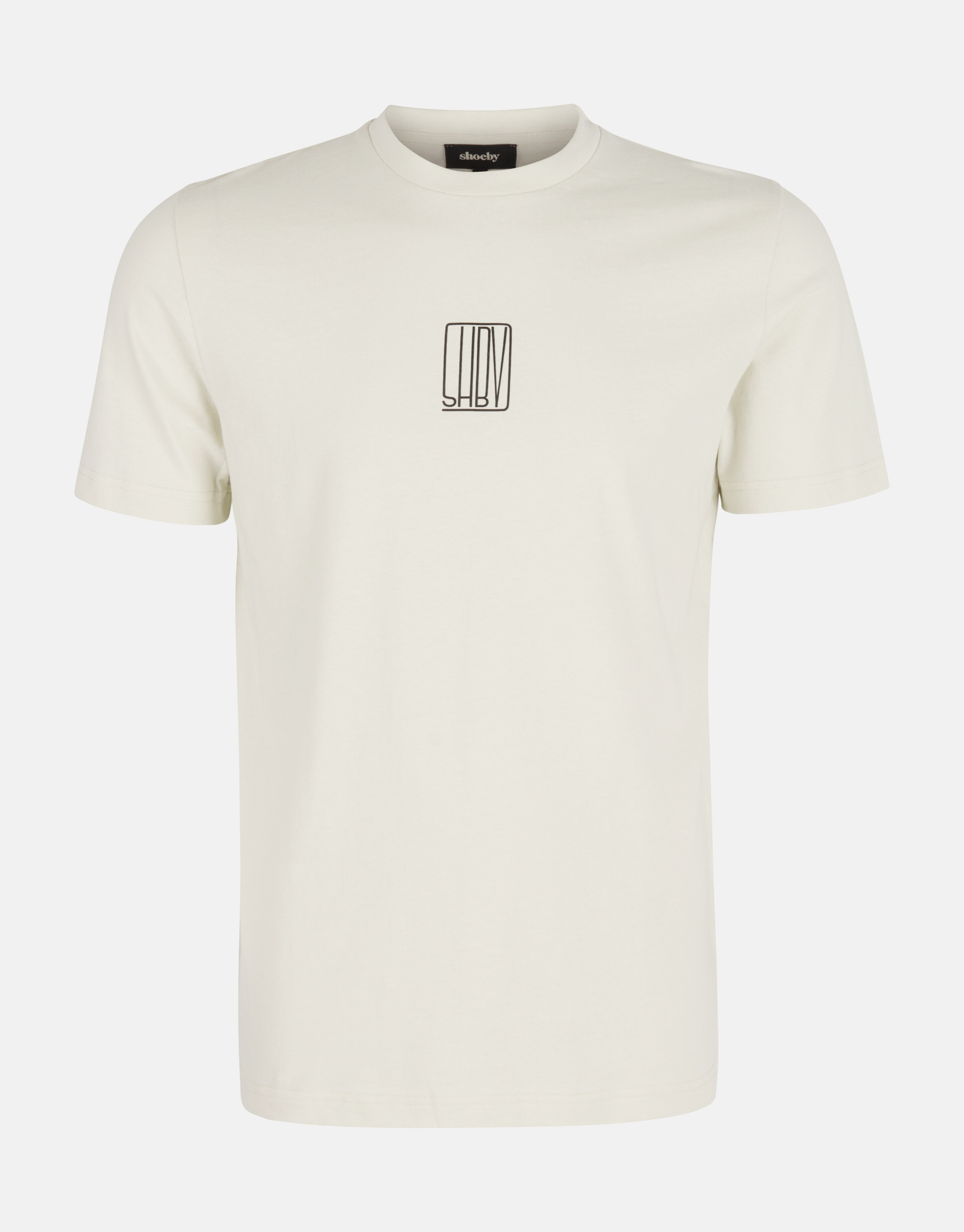 Tekst T-shirt Gebroken Wit SHOEBY MEN