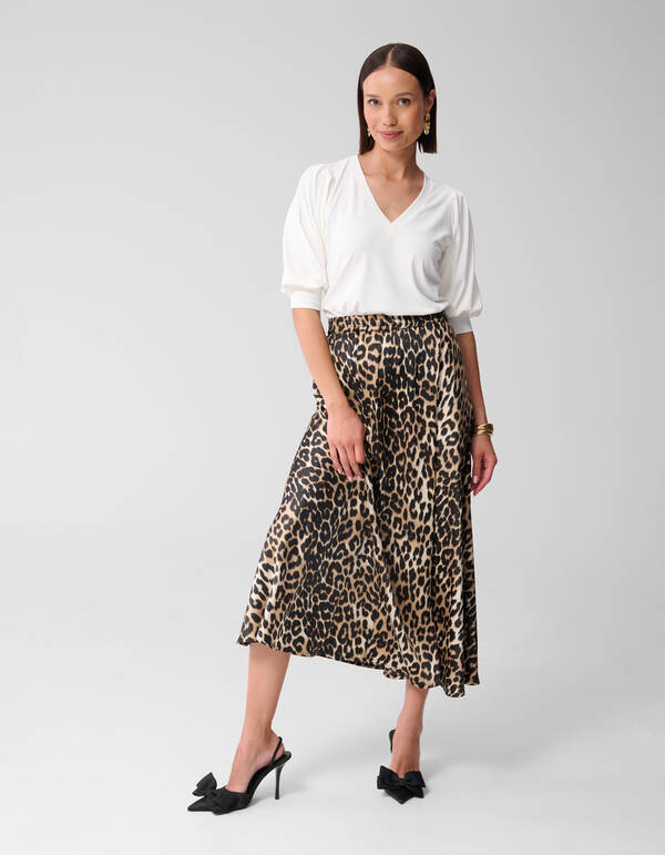 Rib Jersey Top Wit SHOEBY WOMEN