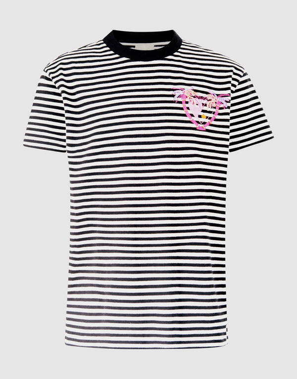 Palmboom Artwork T-shirt Zwart/Wit SHOEBY GIRLS