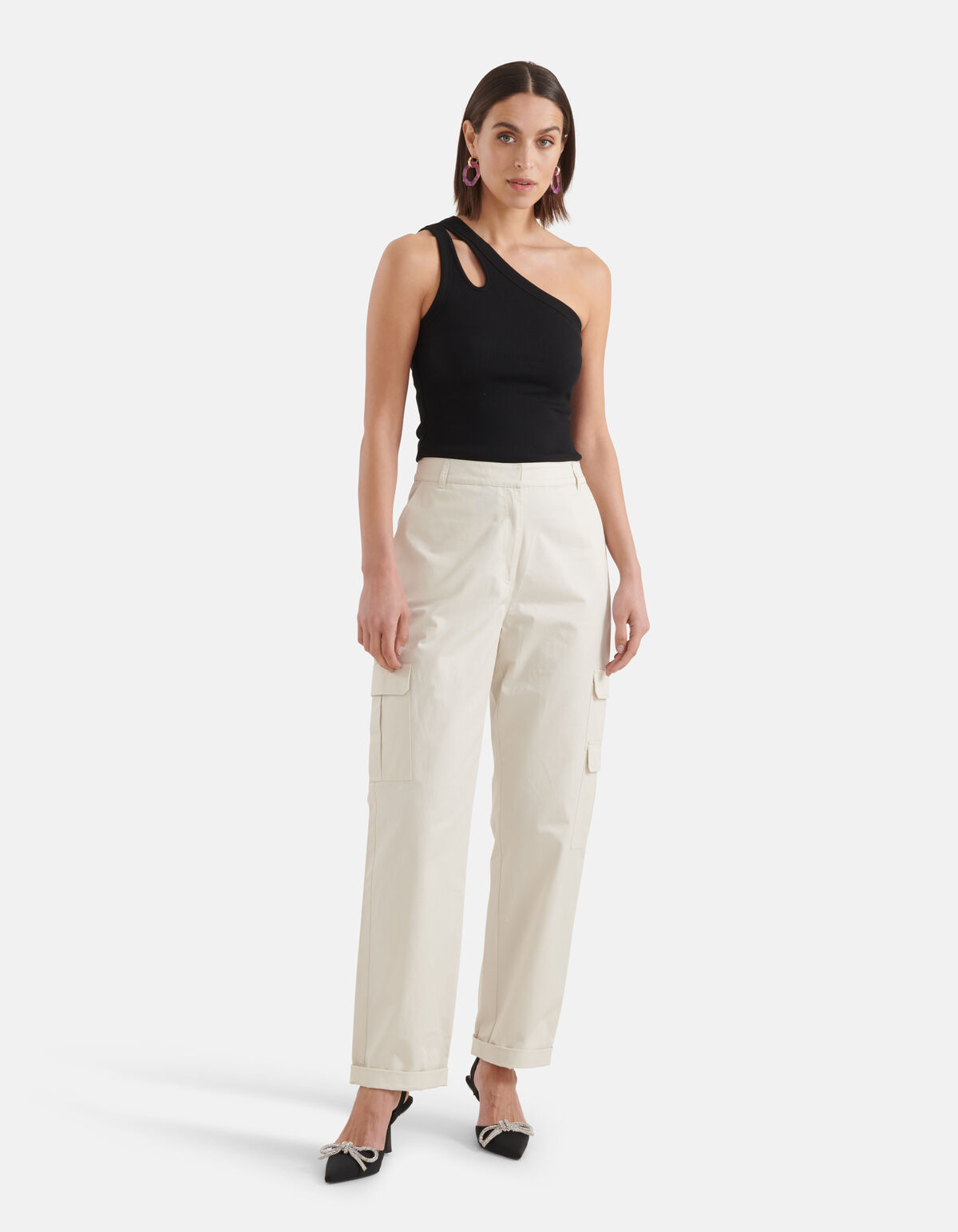 Cargo Broek Gebroken Wit SHOEBY WOMEN